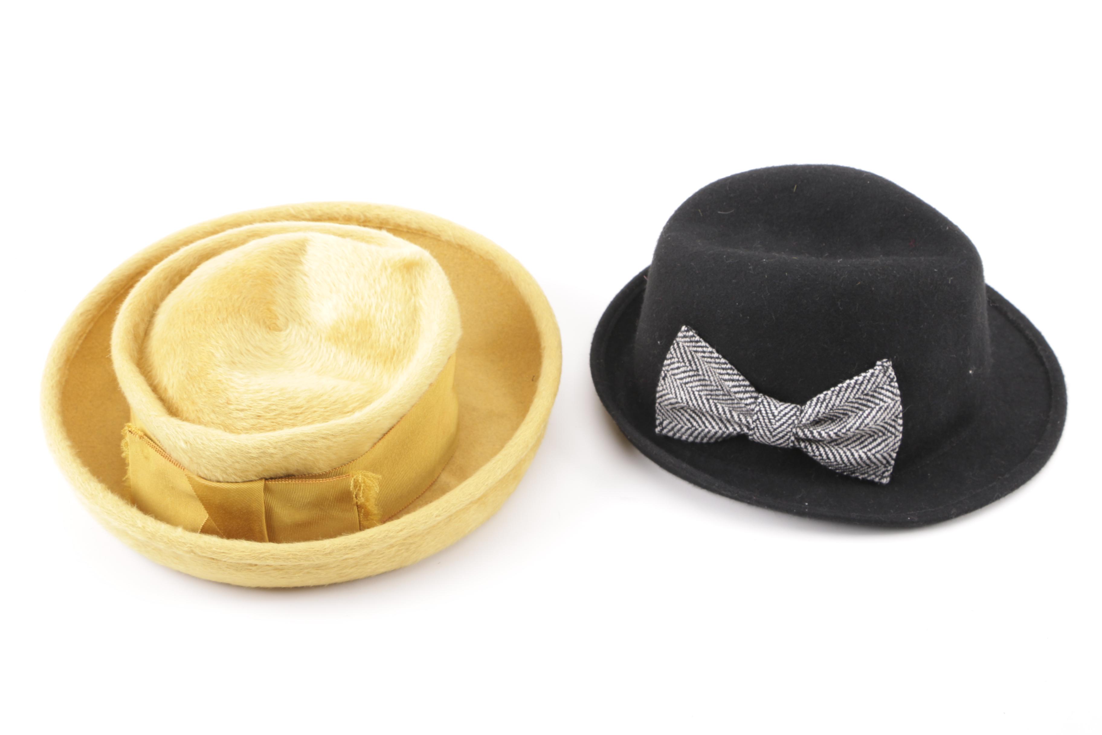 1970s Vintage Duchess, Empress, and Other Sheared Fur, Mohair and Wool Hats