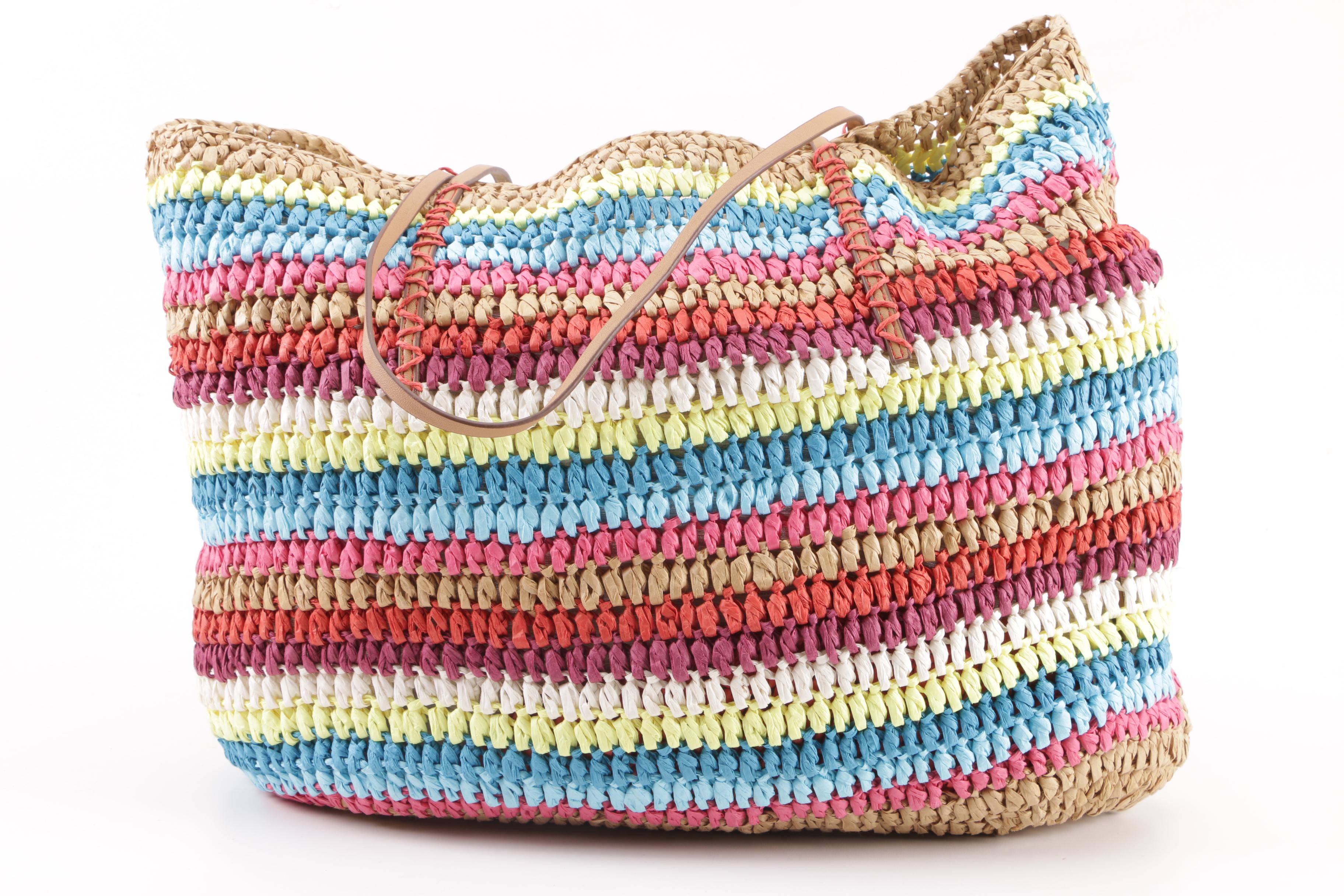 Woven and Faux Leather Tote Bags including Ann Taylor Loft