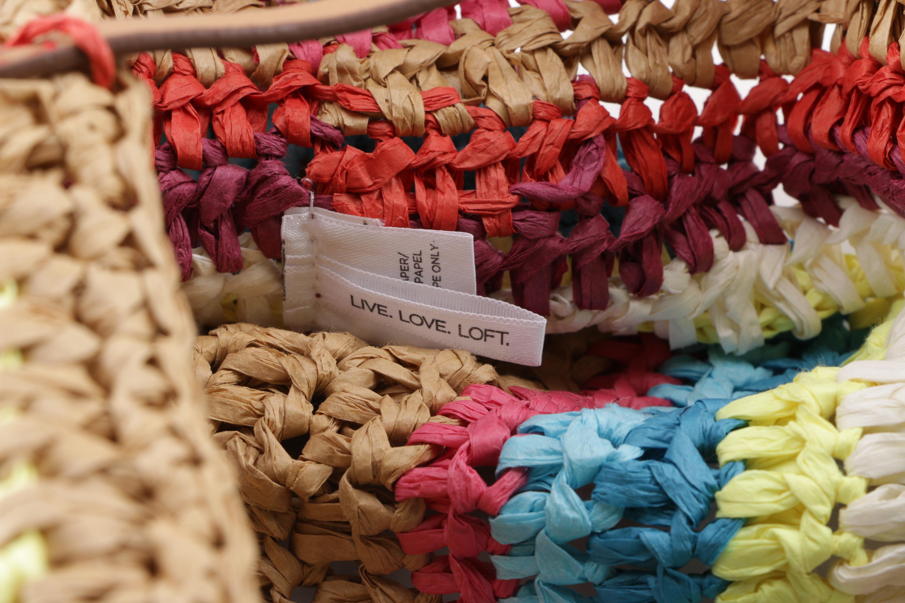 Woven and Faux Leather Tote Bags including Ann Taylor Loft