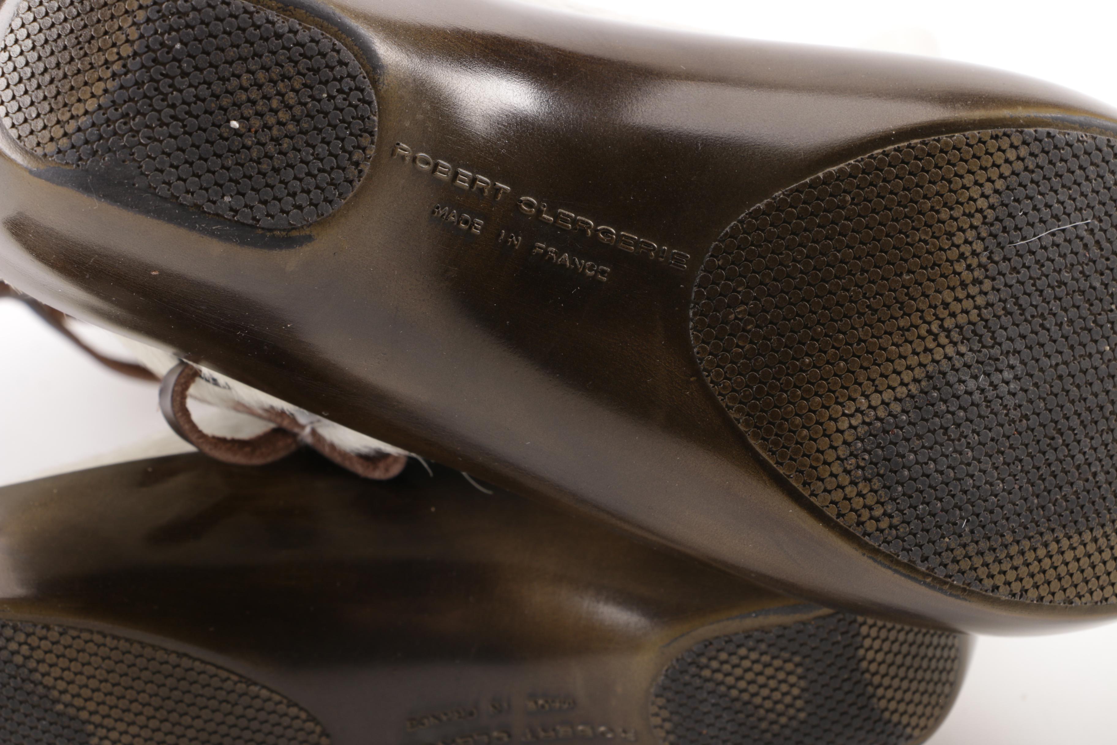 Robert Clergerie Paris White Pony Hair Boots, Made in France