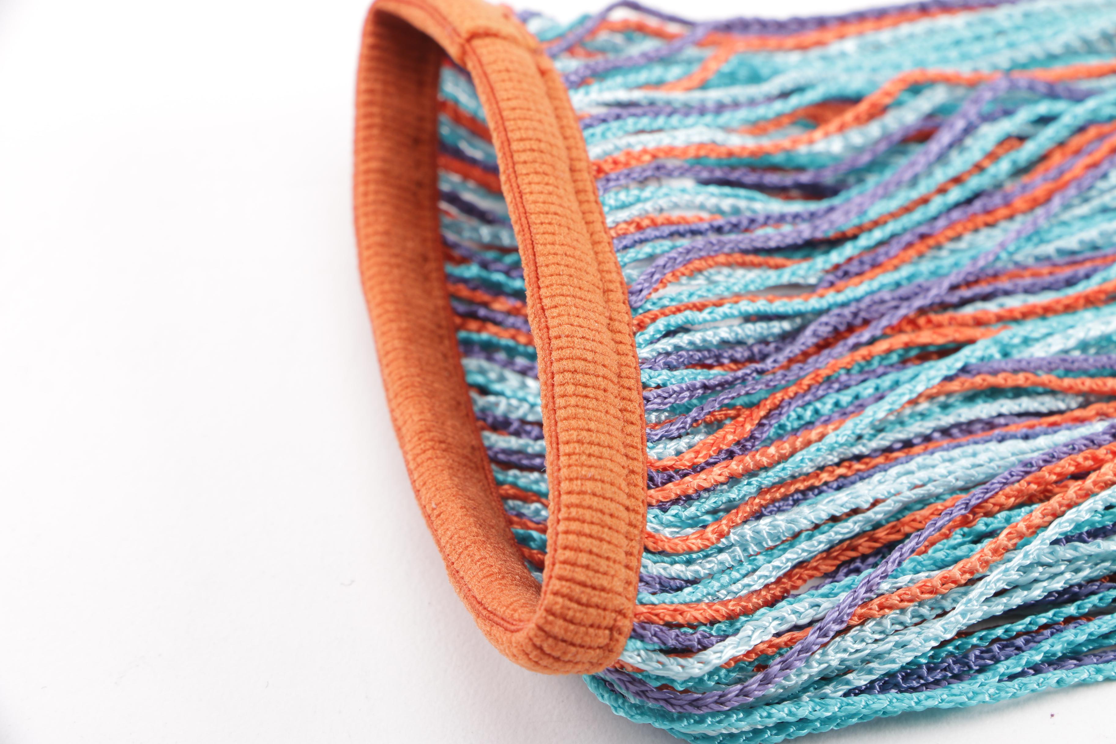 Missoni Aqua and Orange Multicolor Arm Band Bracelet in Box