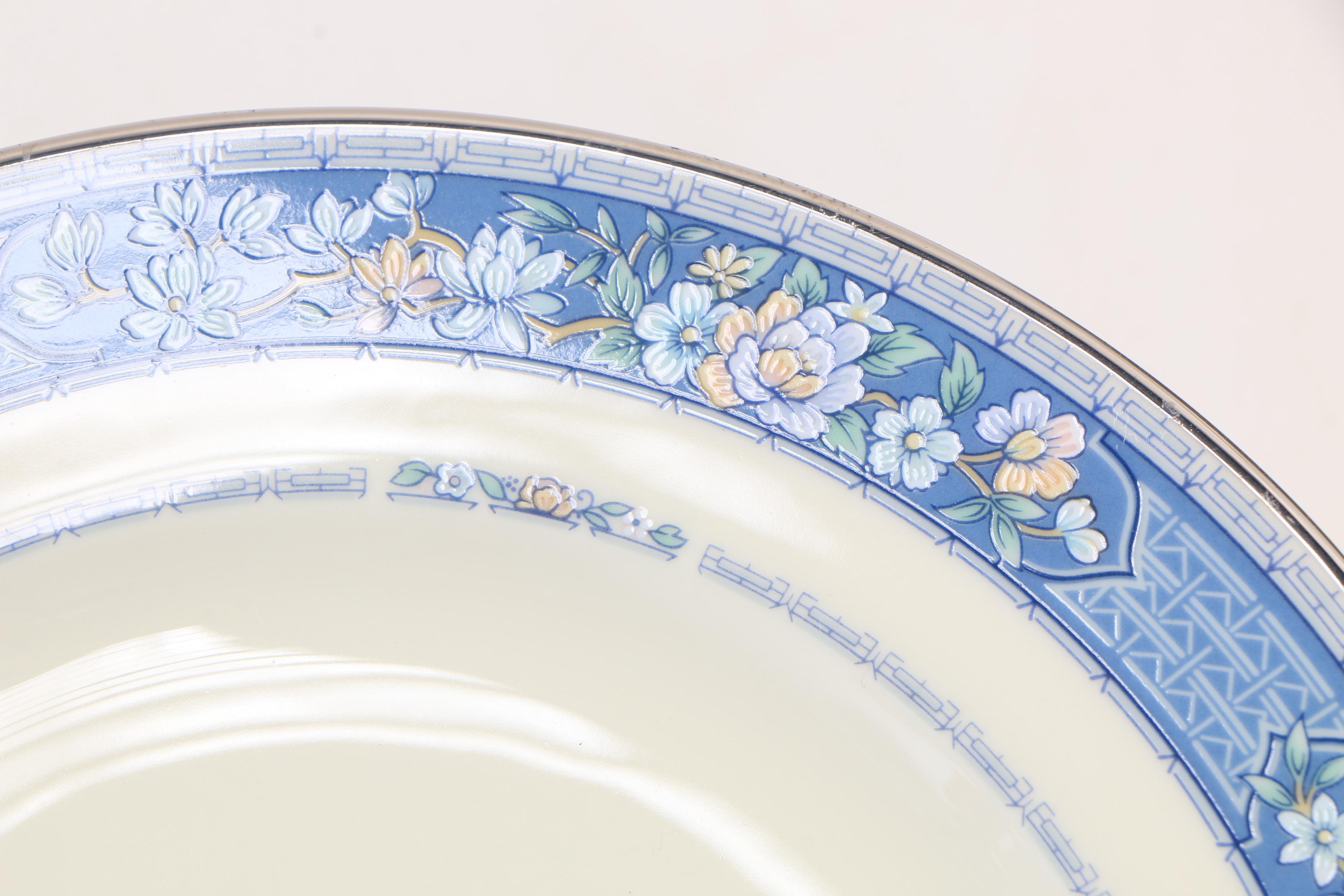 Noritake "Randolph" Dinnerware and Thun "Dubarry" Serving Dishes