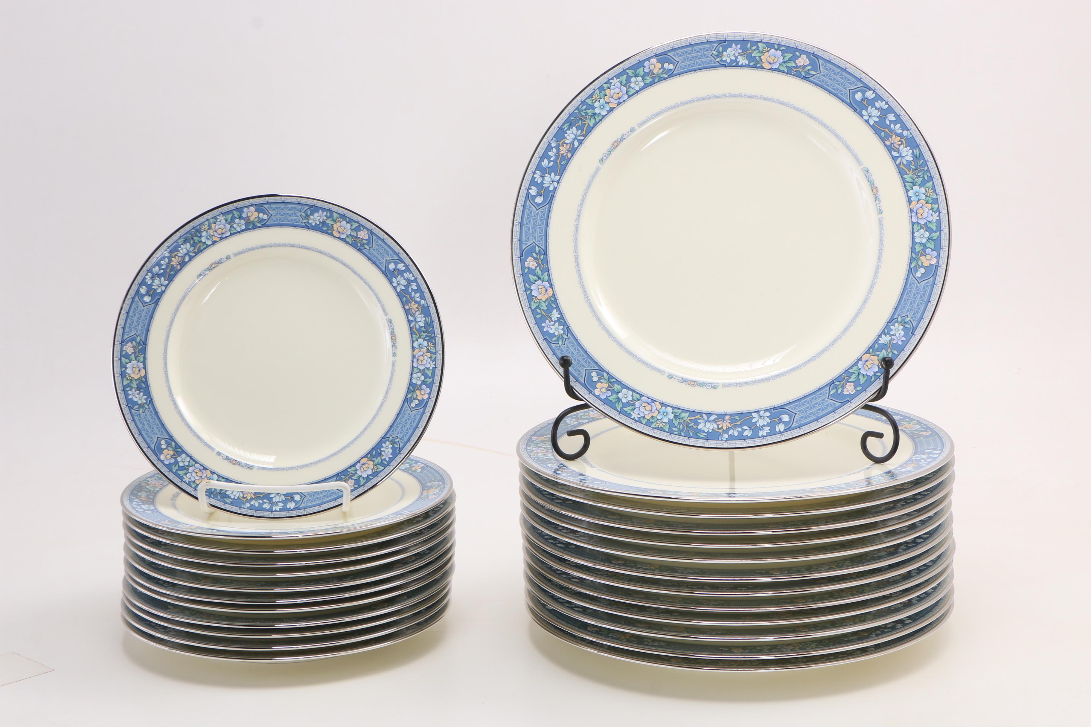 Noritake "Randolph" Dinnerware and Thun "Dubarry" Serving Dishes