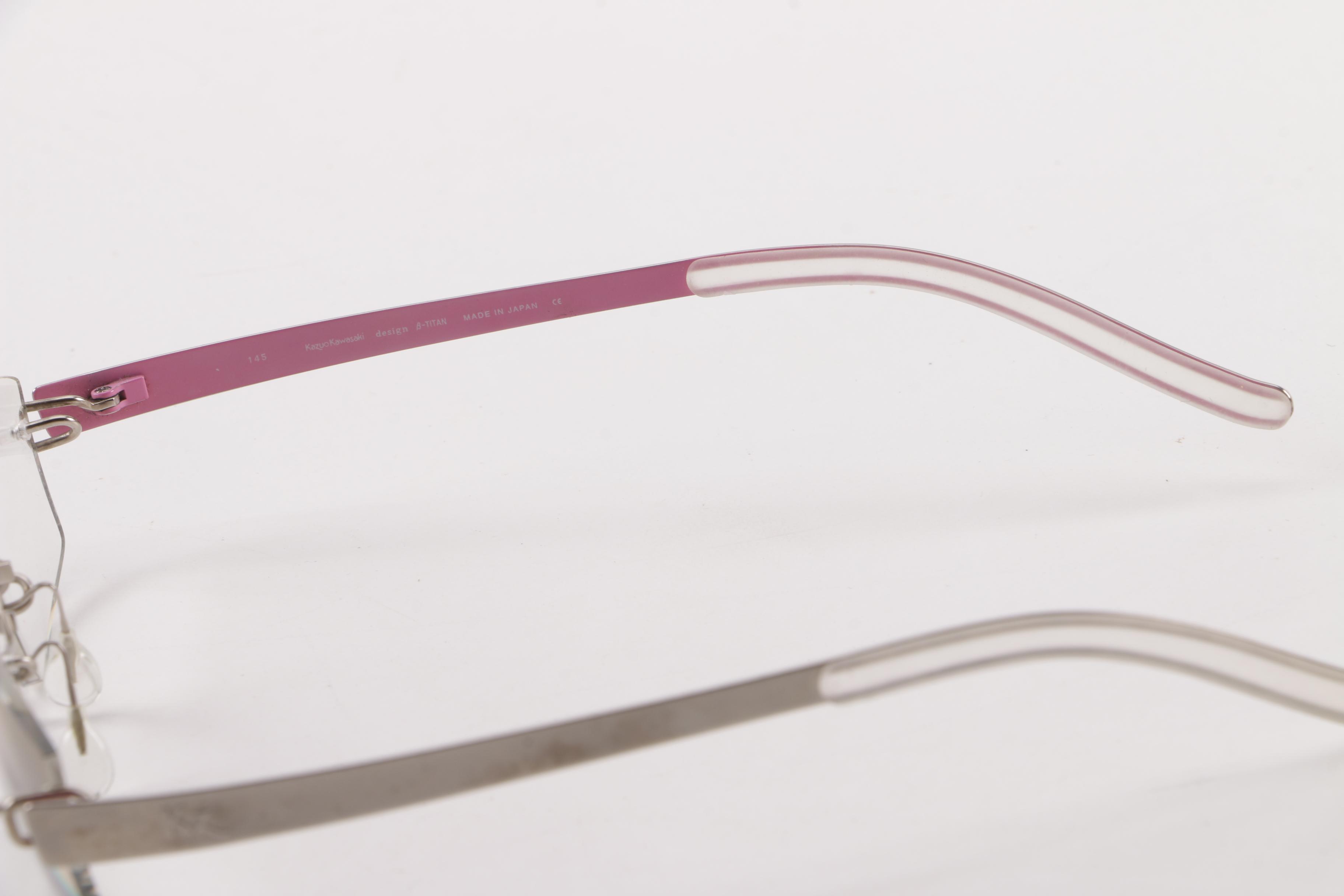 Kazuo Kawasaki MP 704 B-Titan Prescription Eyeglasses, Made in Japan