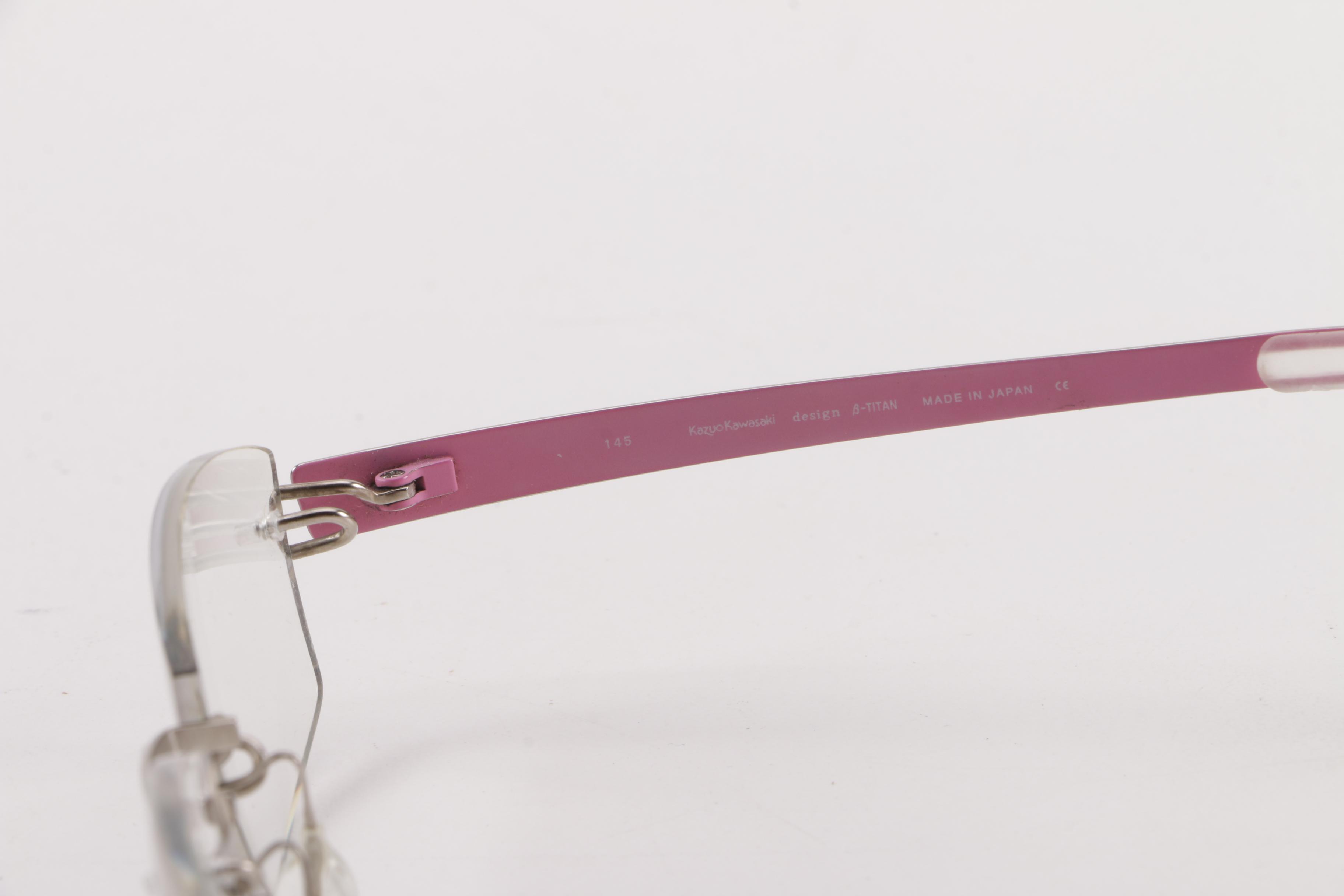 Kazuo Kawasaki MP 704 B-Titan Prescription Eyeglasses, Made in Japan