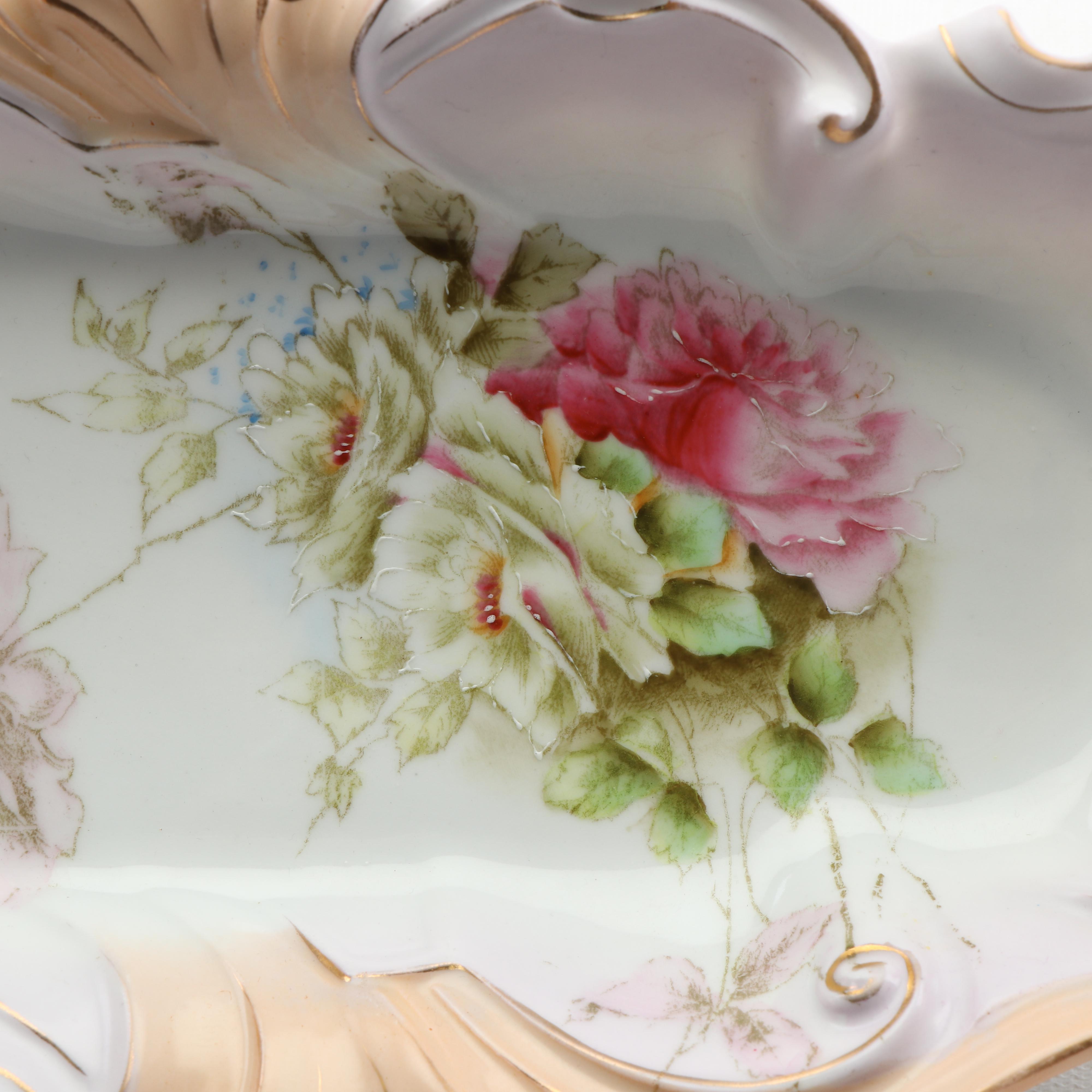 Vintage Floral Porcelain Dinnerware featuring Haviland