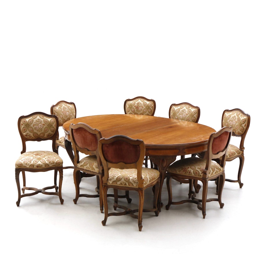 French Provincial Style Dining Set, 20th Century