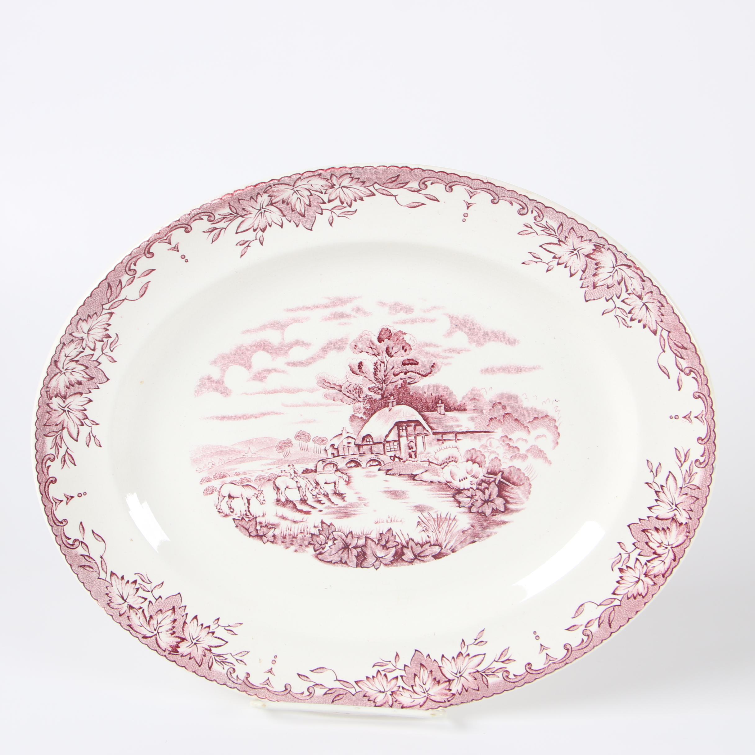 Crown Clarence "Byron" Transfer Printed Earthenware Dinnerware