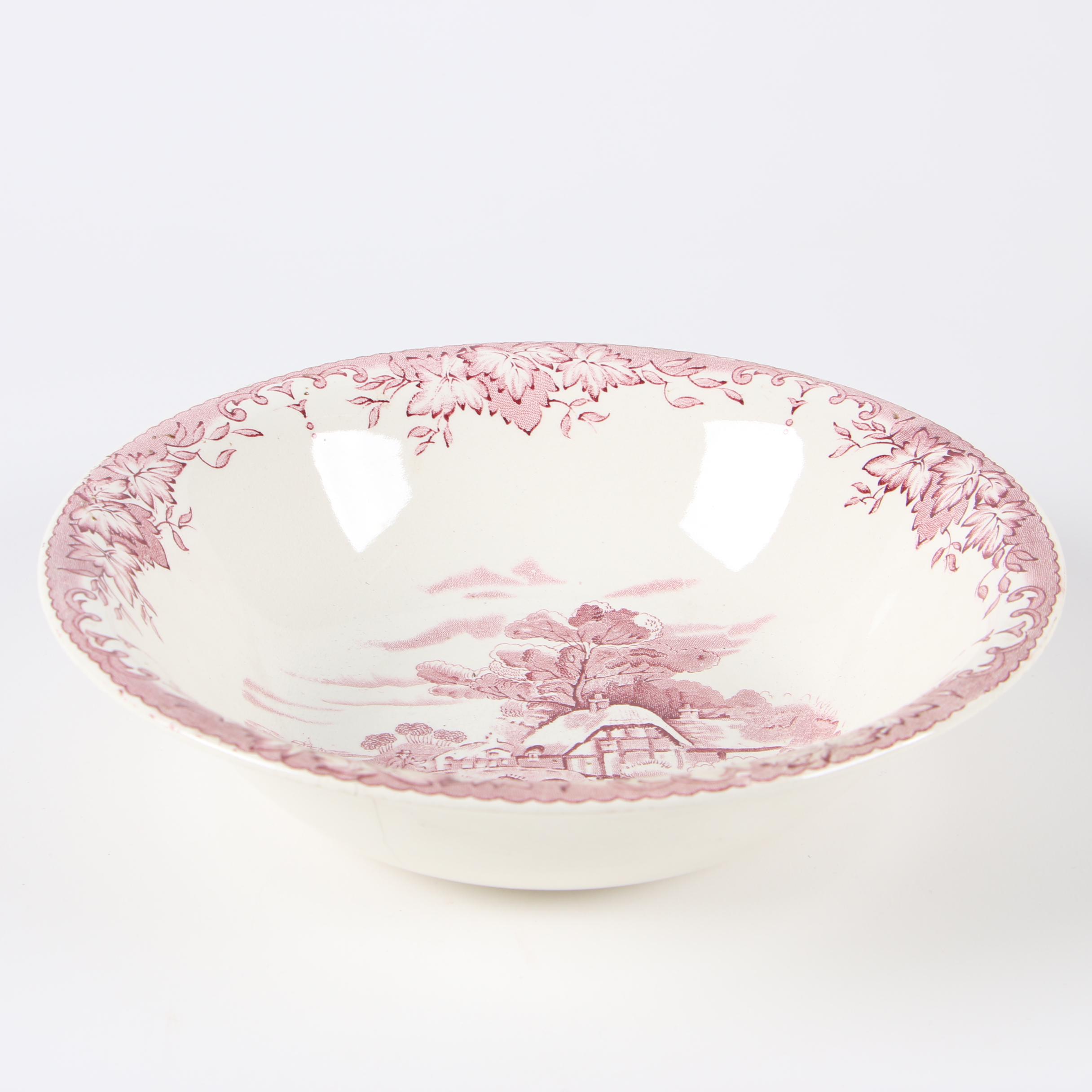 Crown Clarence "Byron" Transfer Printed Earthenware Dinnerware