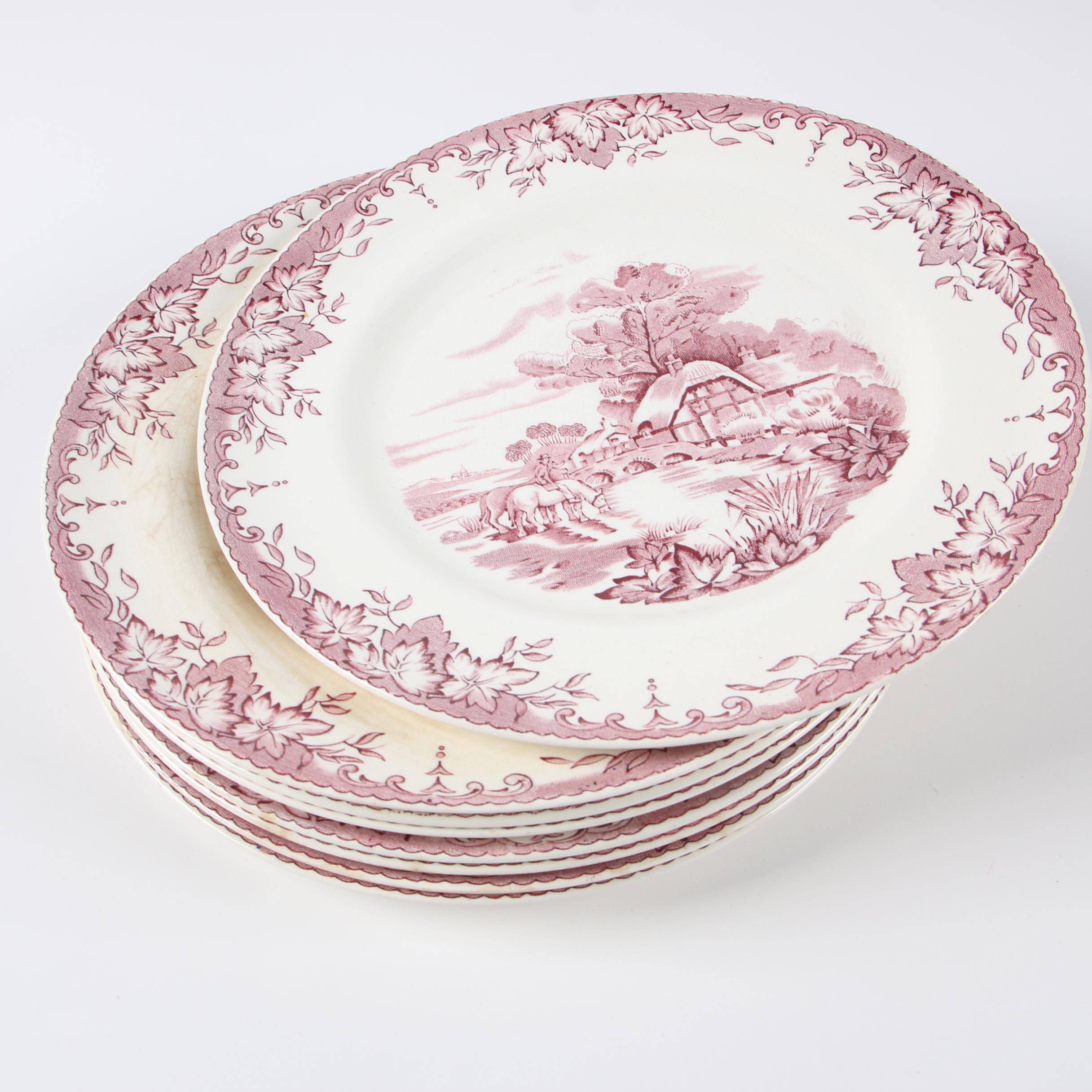 Crown Clarence "Byron" Transfer Printed Earthenware Dinnerware