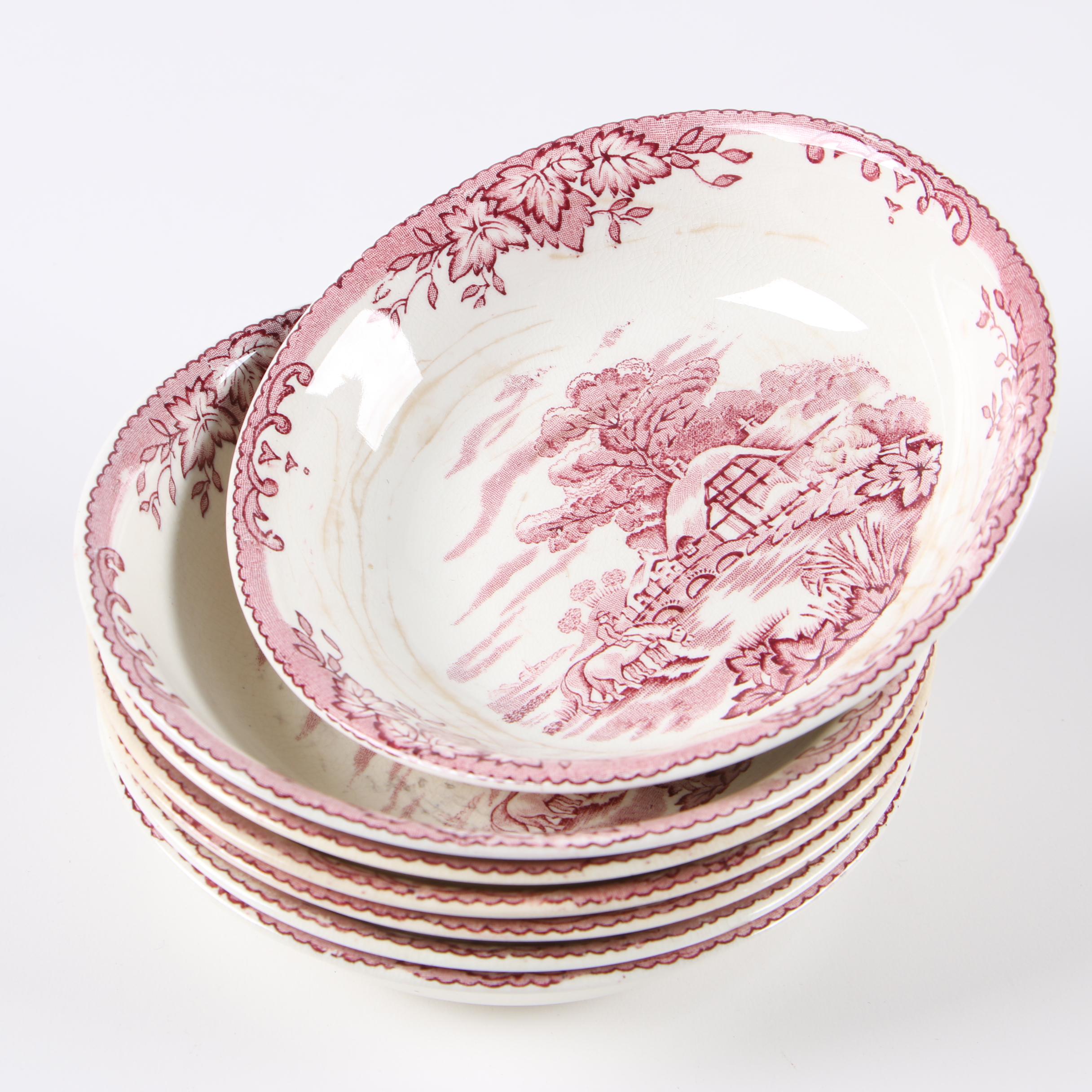 Crown Clarence "Byron" Transfer Printed Earthenware Dinnerware