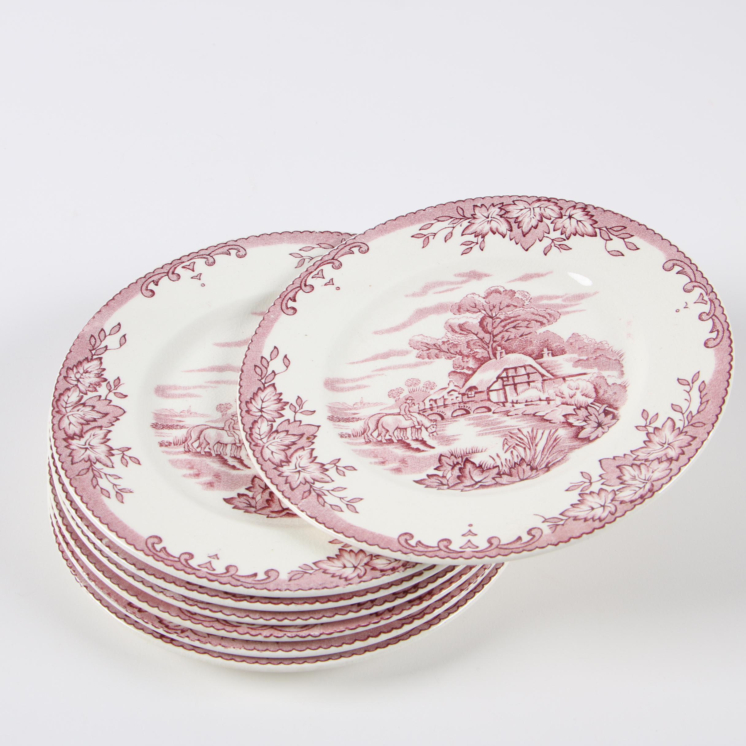 Crown Clarence "Byron" Transfer Printed Earthenware Dinnerware