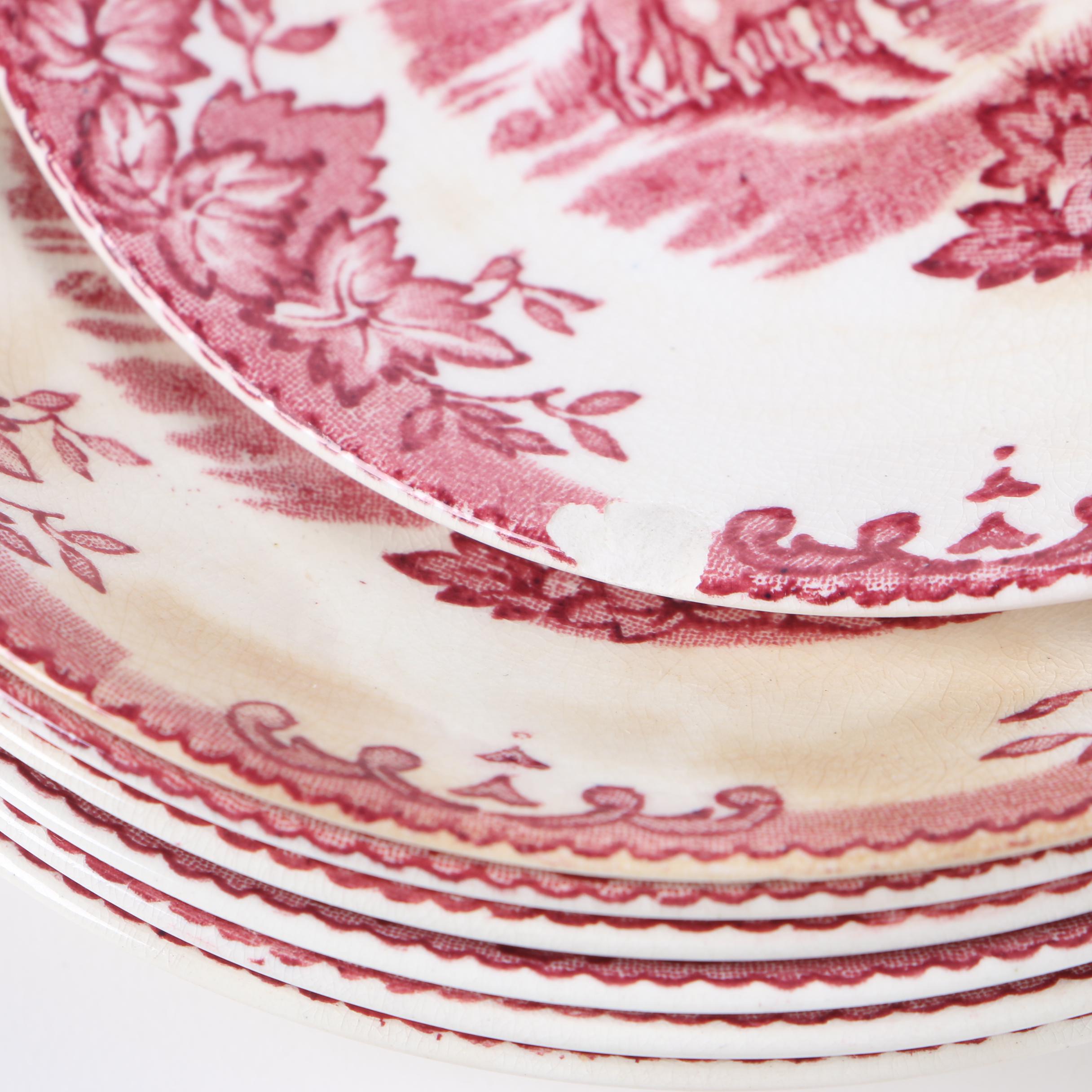 Crown Clarence "Byron" Transfer Printed Earthenware Dinnerware