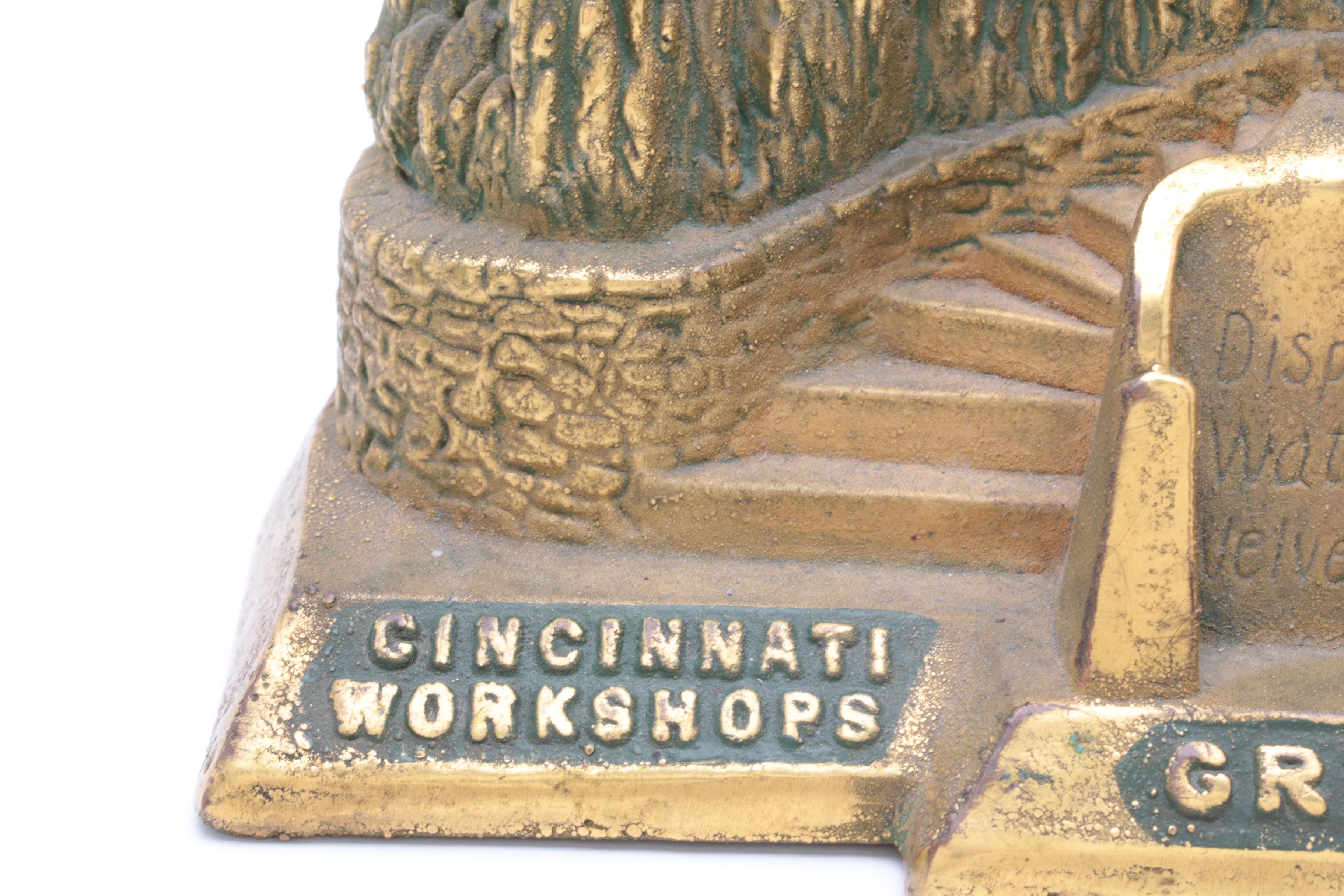 Vintage Gruen Gold Filled Patented Shape Pocket Watch and Time Hill Display