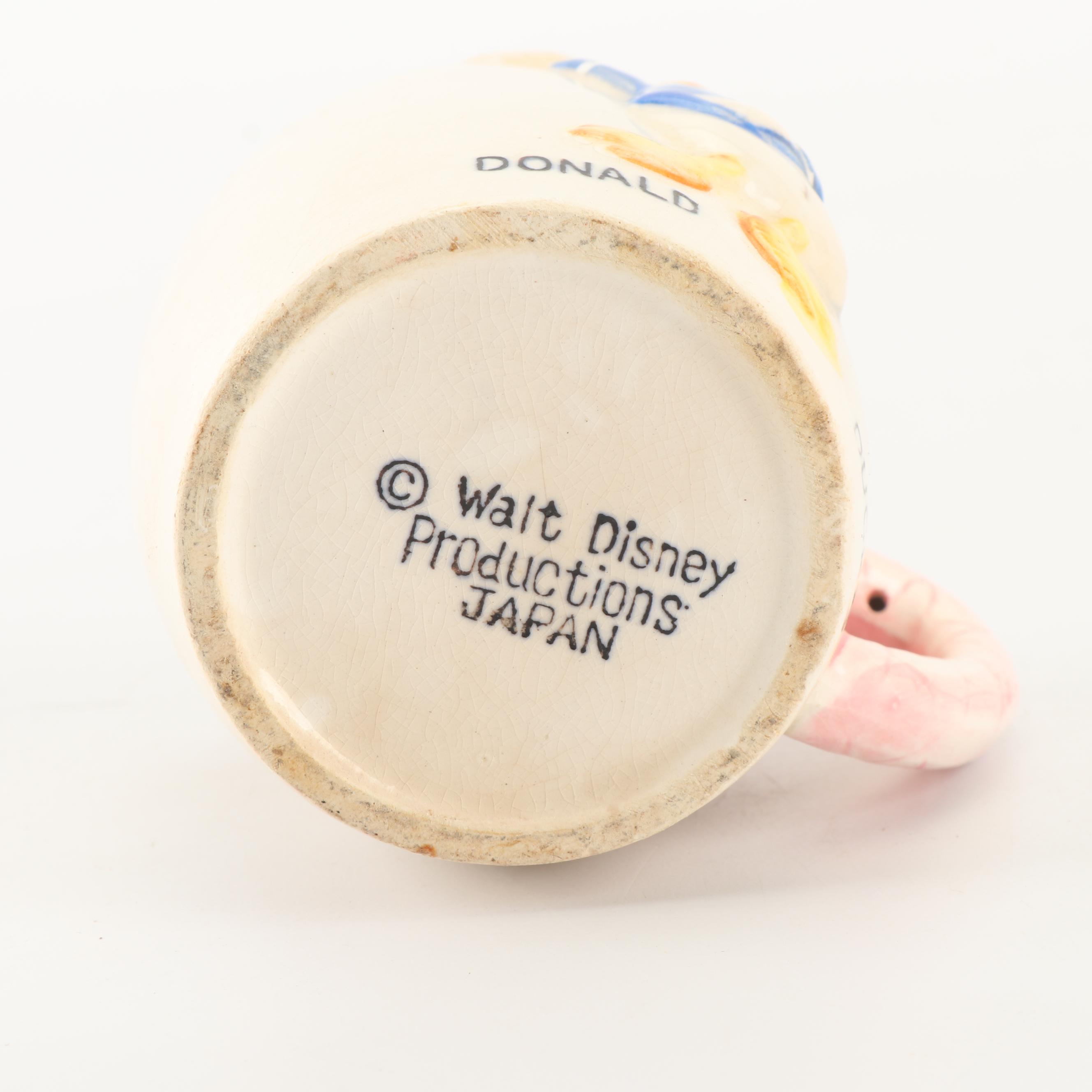 Vintage Children's Dinnerware featuring Excello Baby Dish and Donald Duck Cup