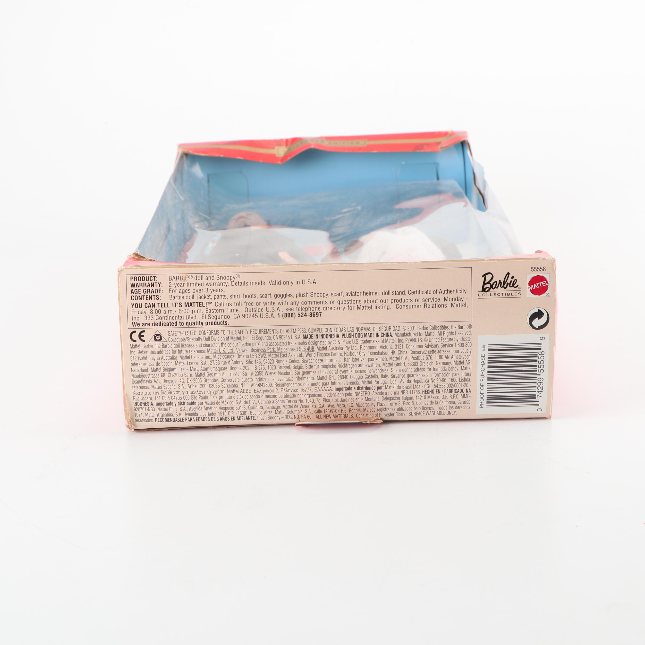 Barbie and Snoopy "Flying Ace" Collector Edition Doll, 2001