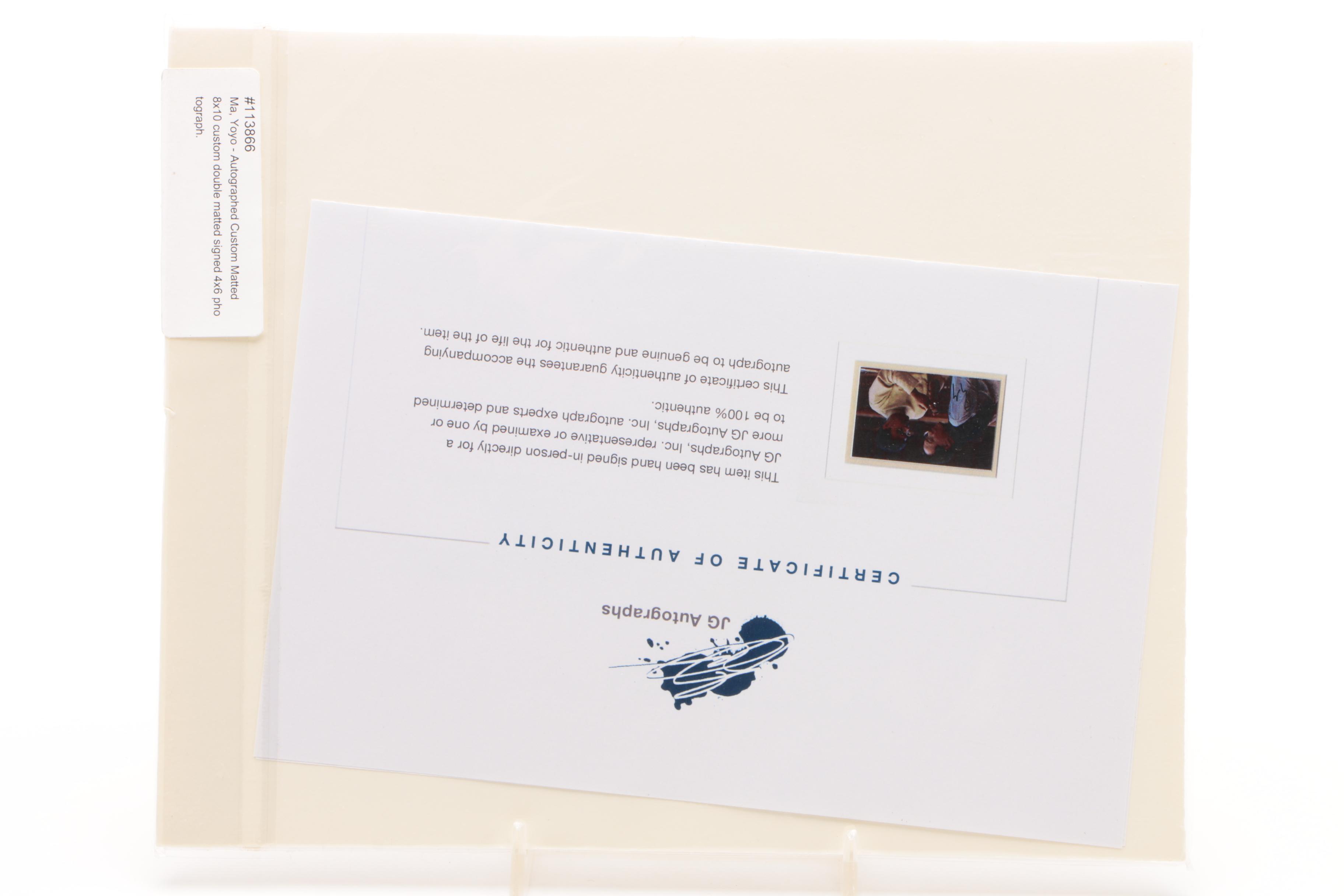 Yo-Yo Ma Autographed Photo