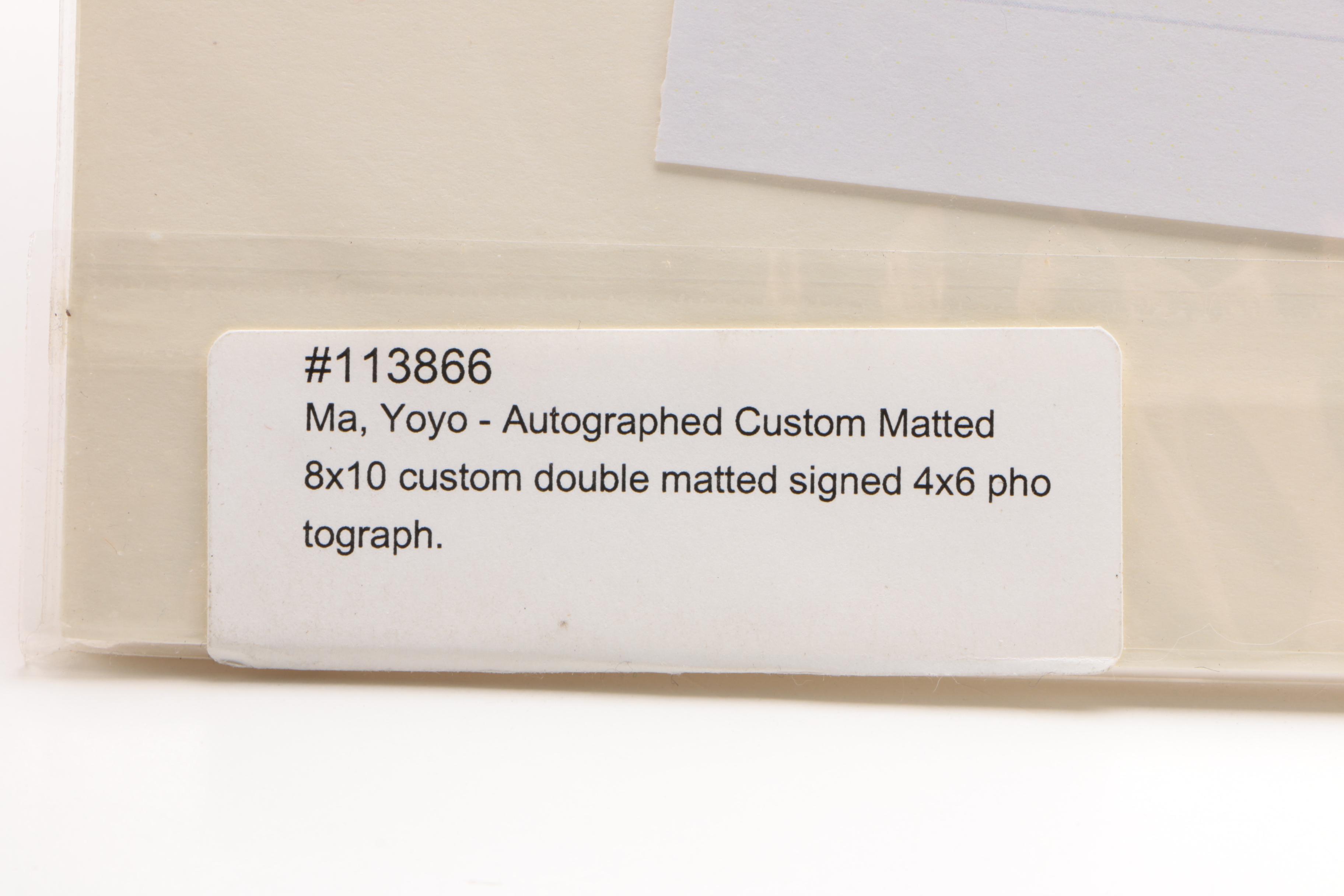 Yo-Yo Ma Autographed Photo