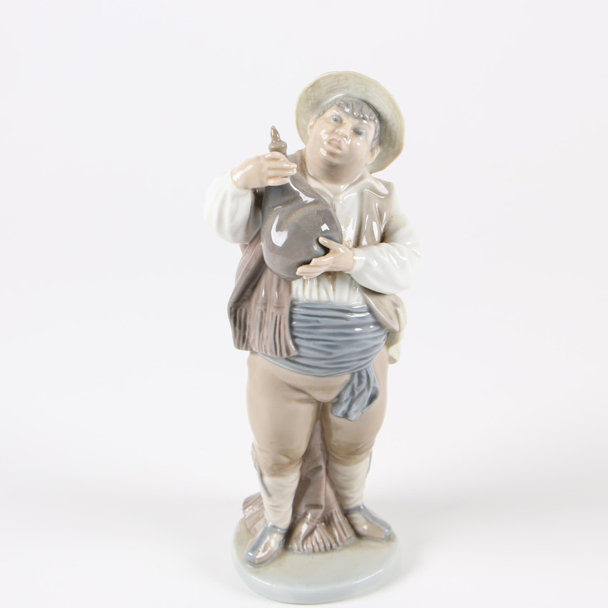 Lladró "Sancho with Leather Bottle" Porcelain Figurine