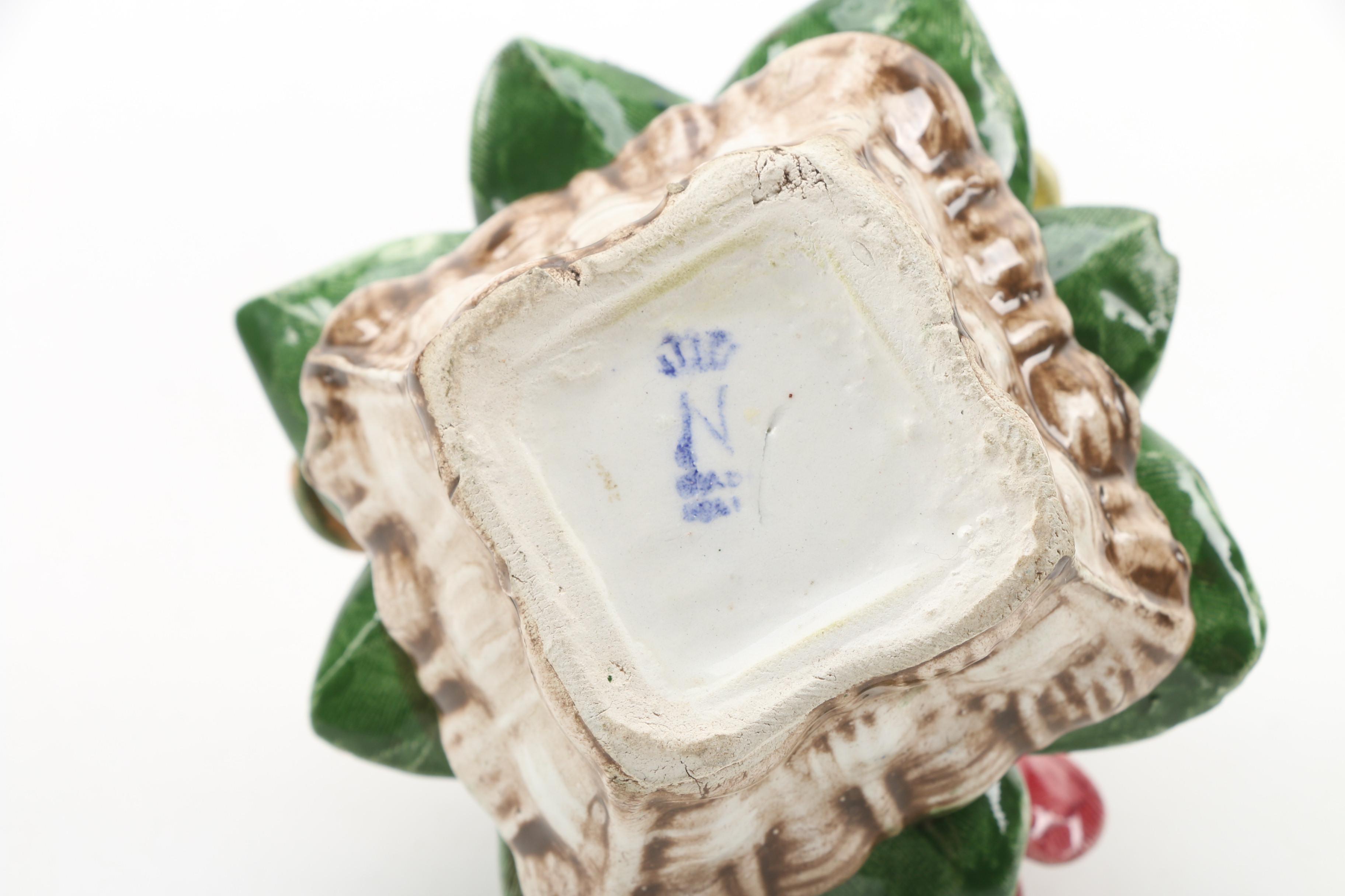 Capodimonte Porcelain Flower Figurines