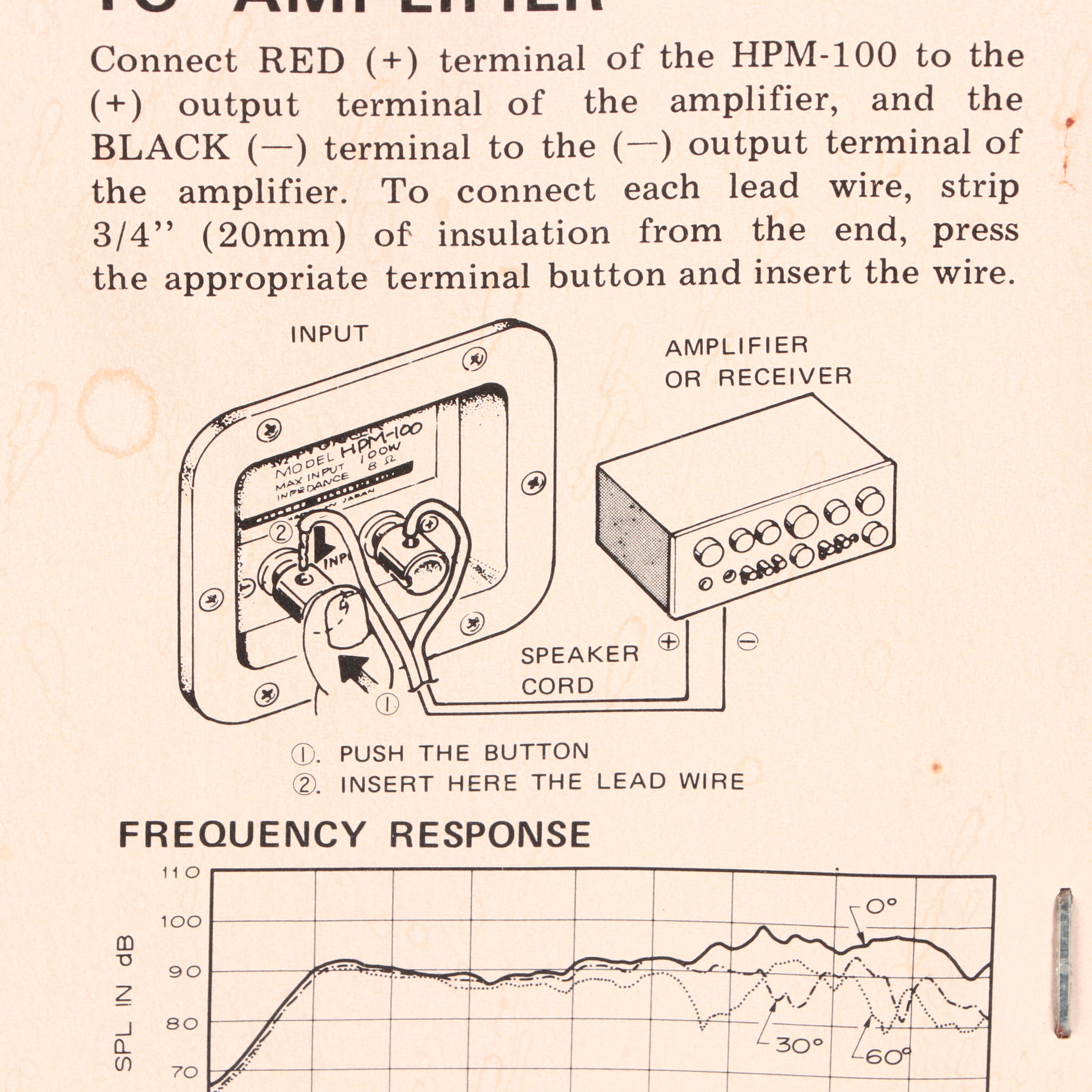 Pioneer HPM-100 Speakers