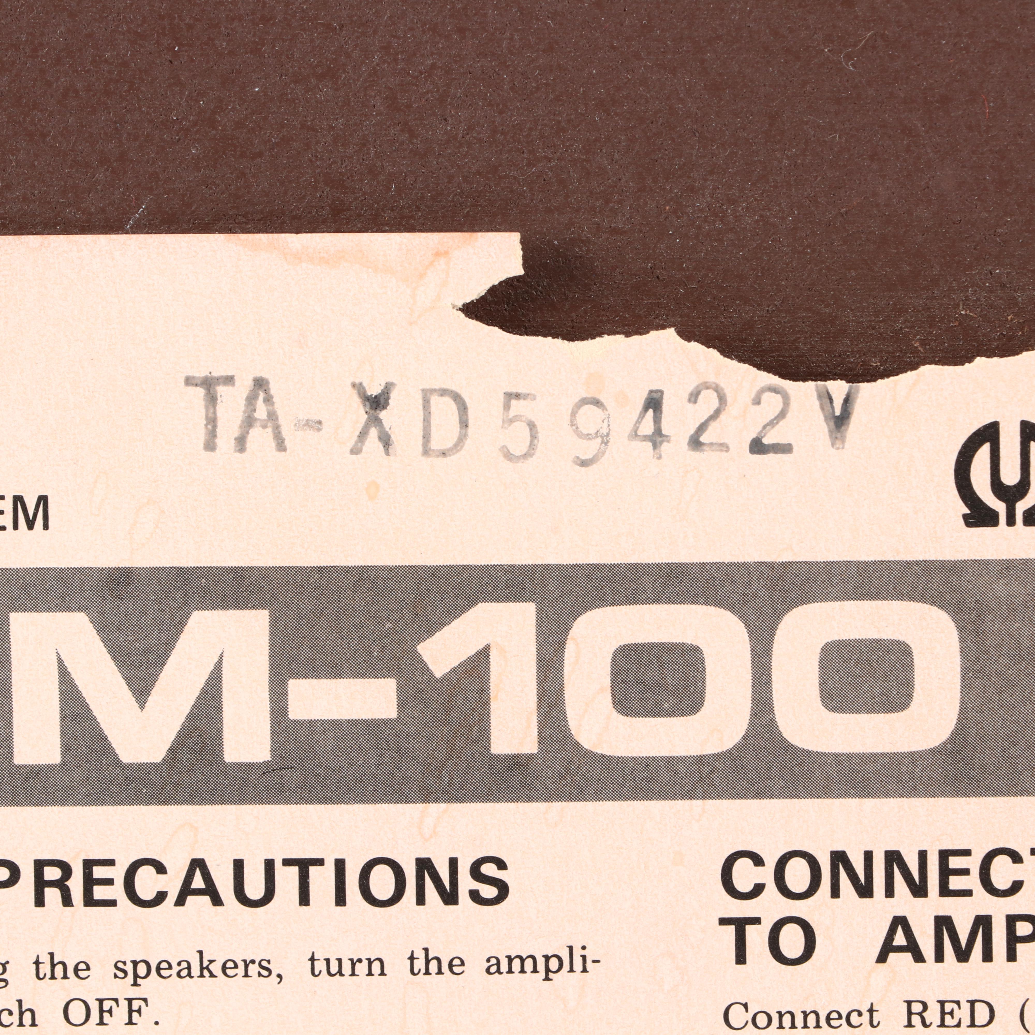 Pioneer HPM-100 Speakers