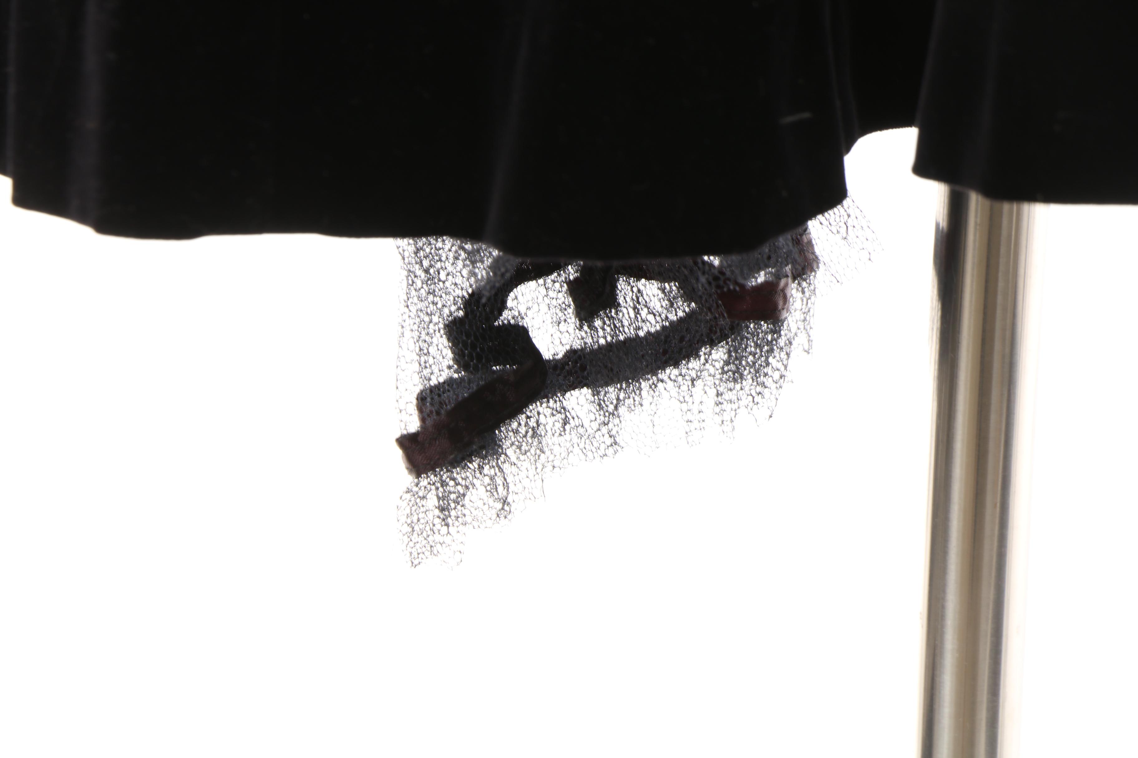 1950s Vintage Sakowitz Velvet Cocktail Dress and Stacy Ames Silk Casual Dress