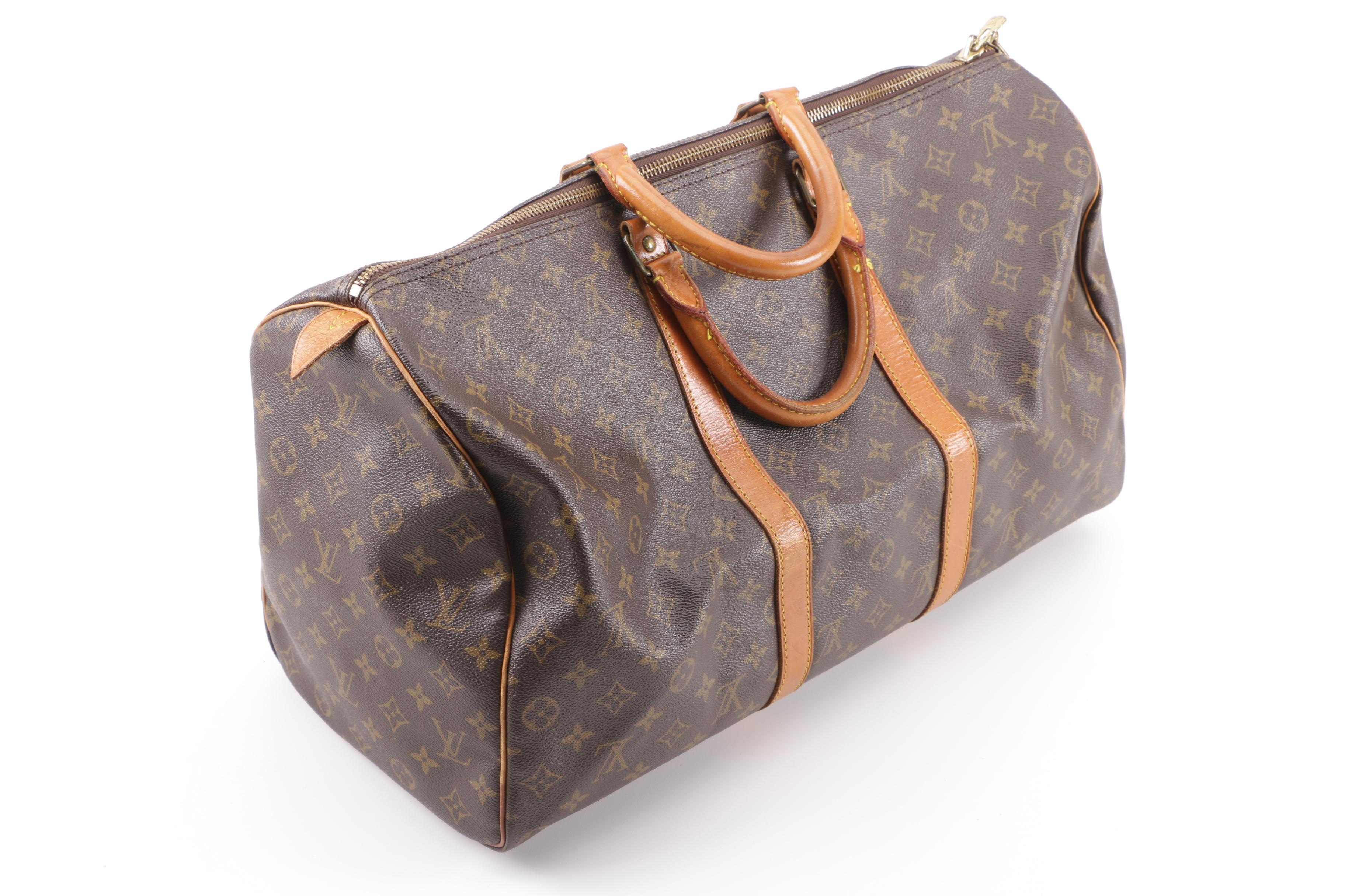1988 Vintage Louis Vuitton Paris Monogram Canvas Keepall Bag