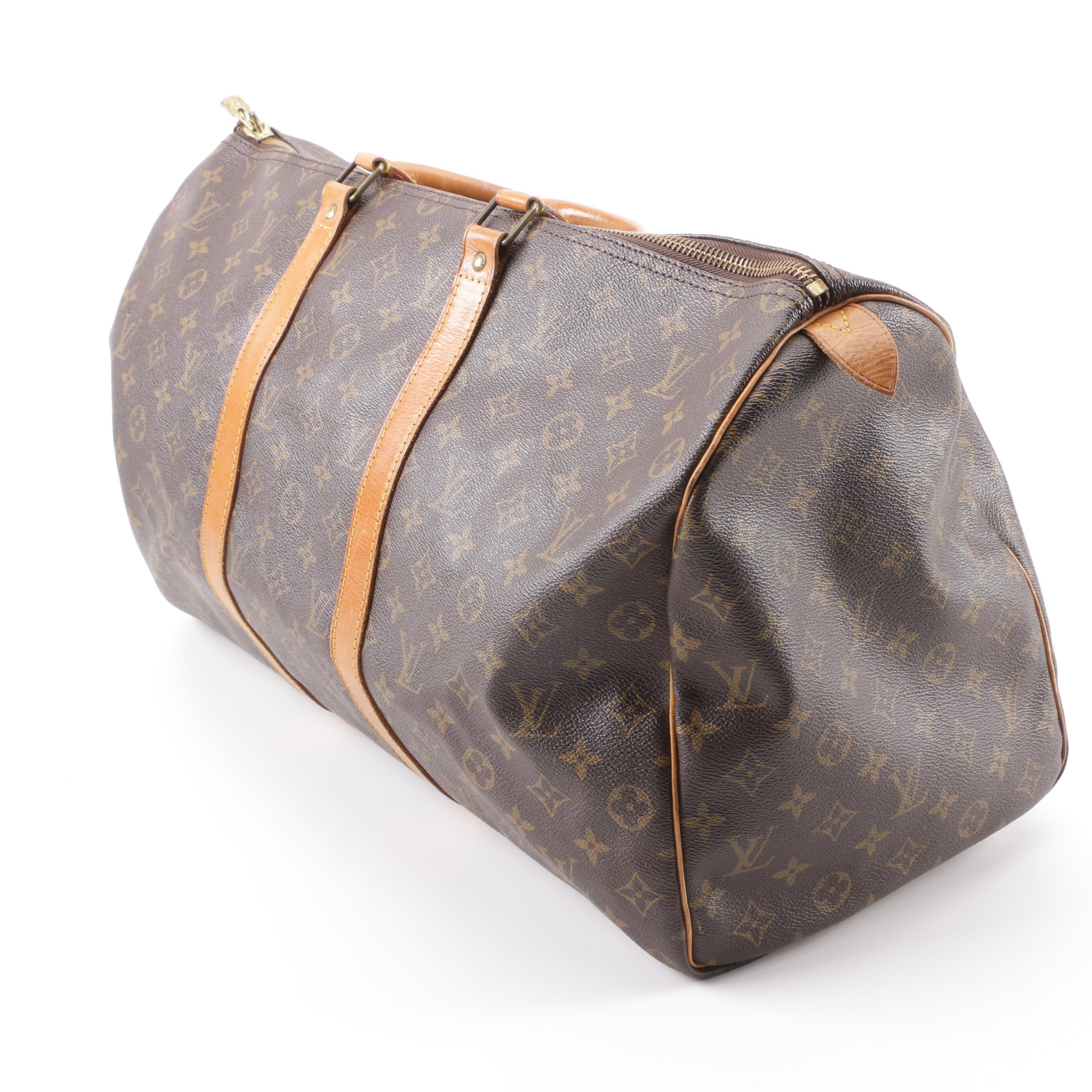 1988 Vintage Louis Vuitton Paris Monogram Canvas Keepall Bag