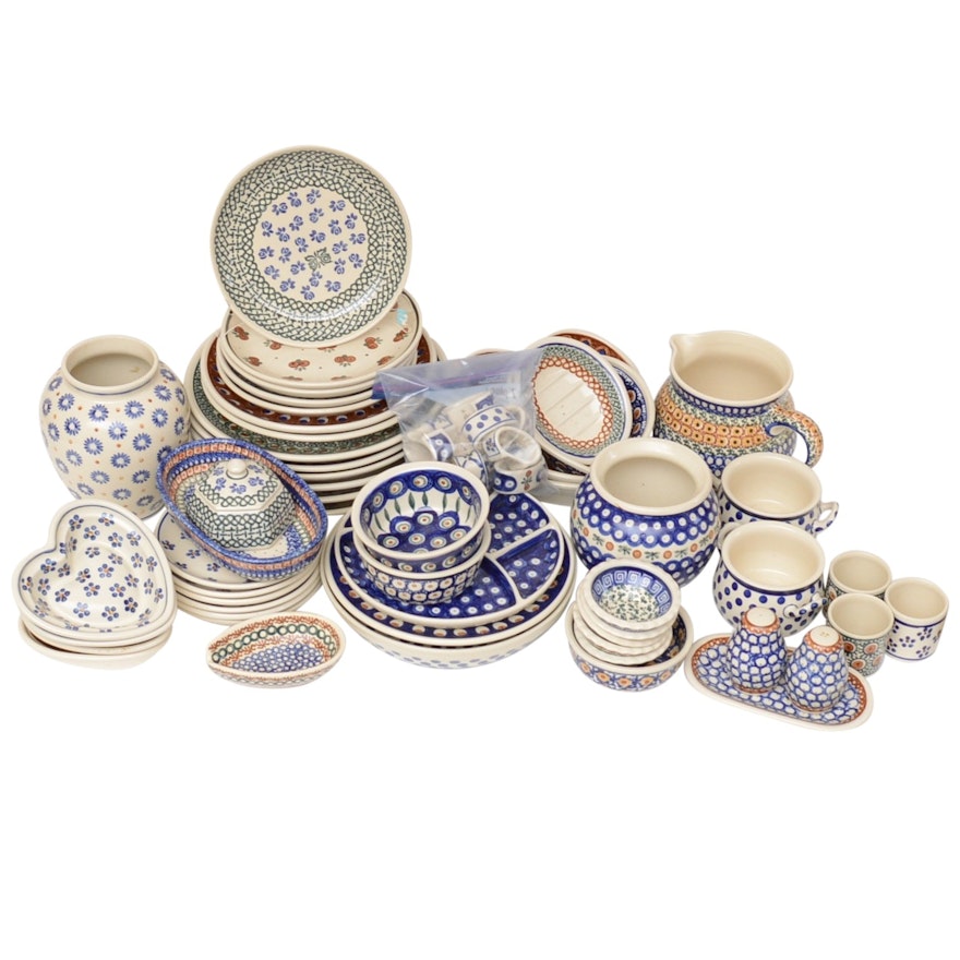 Boleslawiec Polish Pottery Serving Pieces