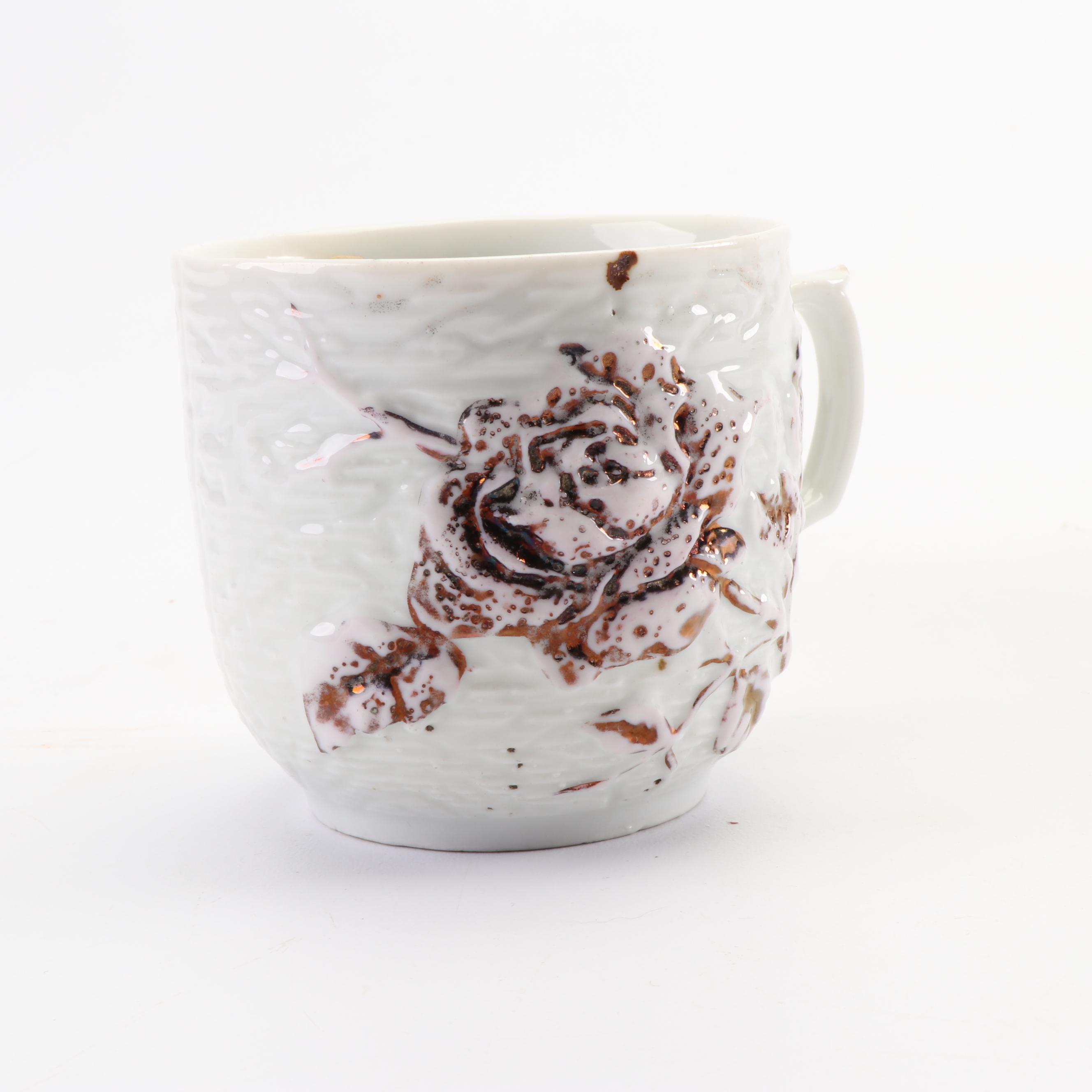 Vintage Porcelain Mustache and Shaving Mugs