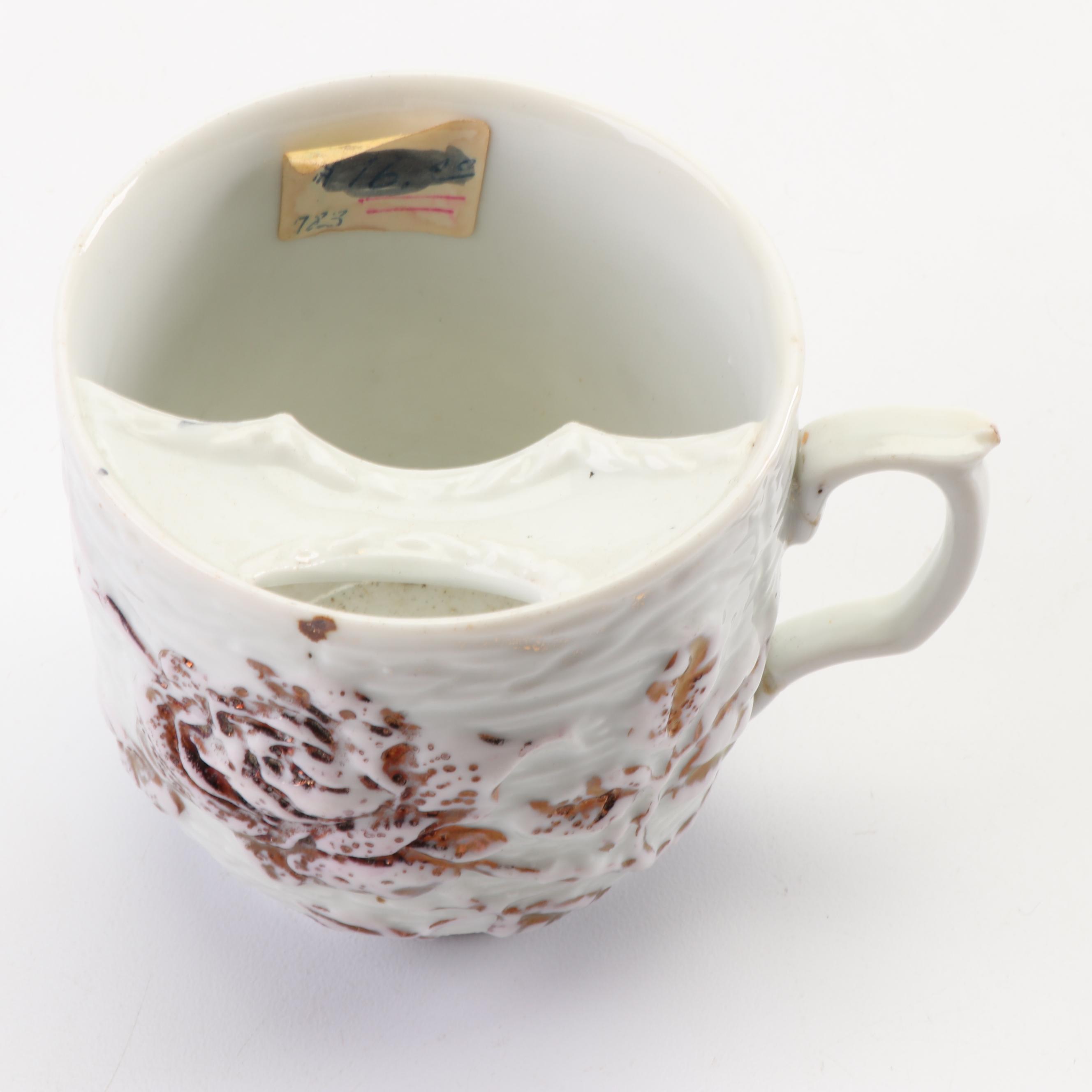 Vintage Porcelain Mustache and Shaving Mugs