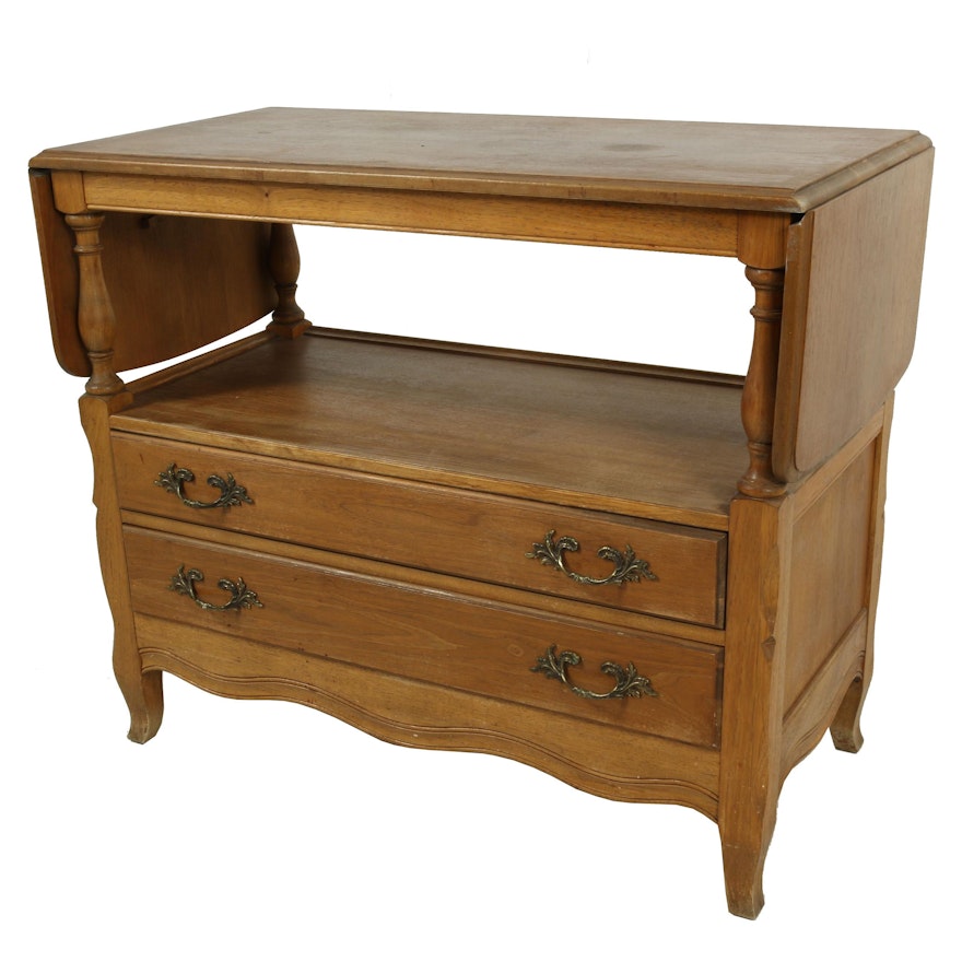 French Provincial Style Drop Leaf Buffet by Drexel, Mid-20th Century
