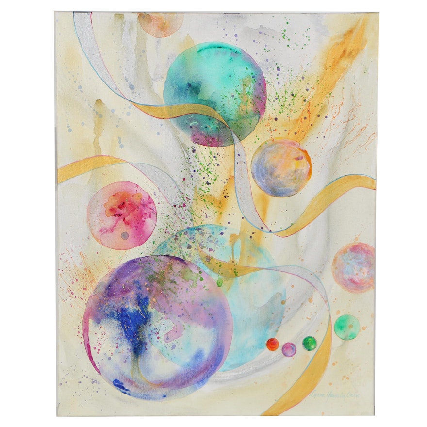 Lynne Haussler Oakes Acrylic Painting "Out of this World"