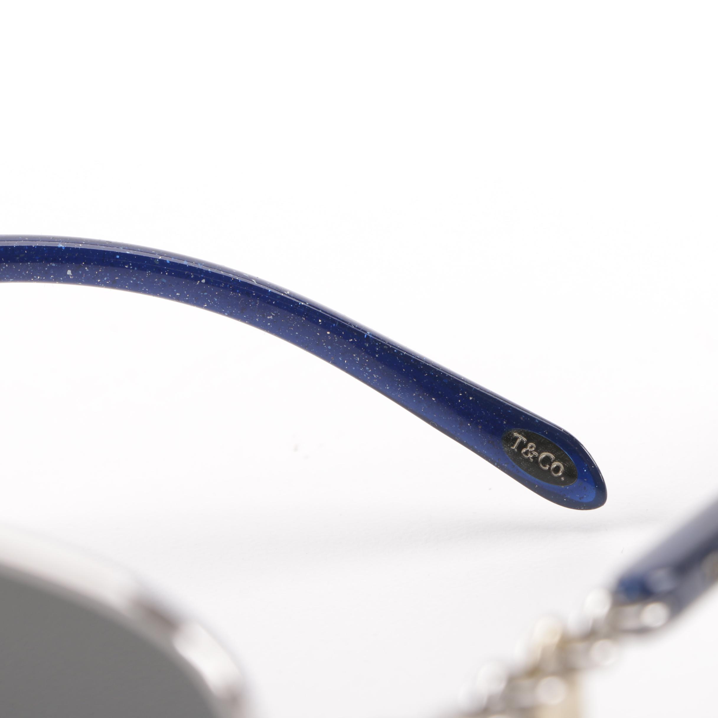 Women's Tiffany & Co. Aviator Arc Lock Polarized Prescription Sunglasses