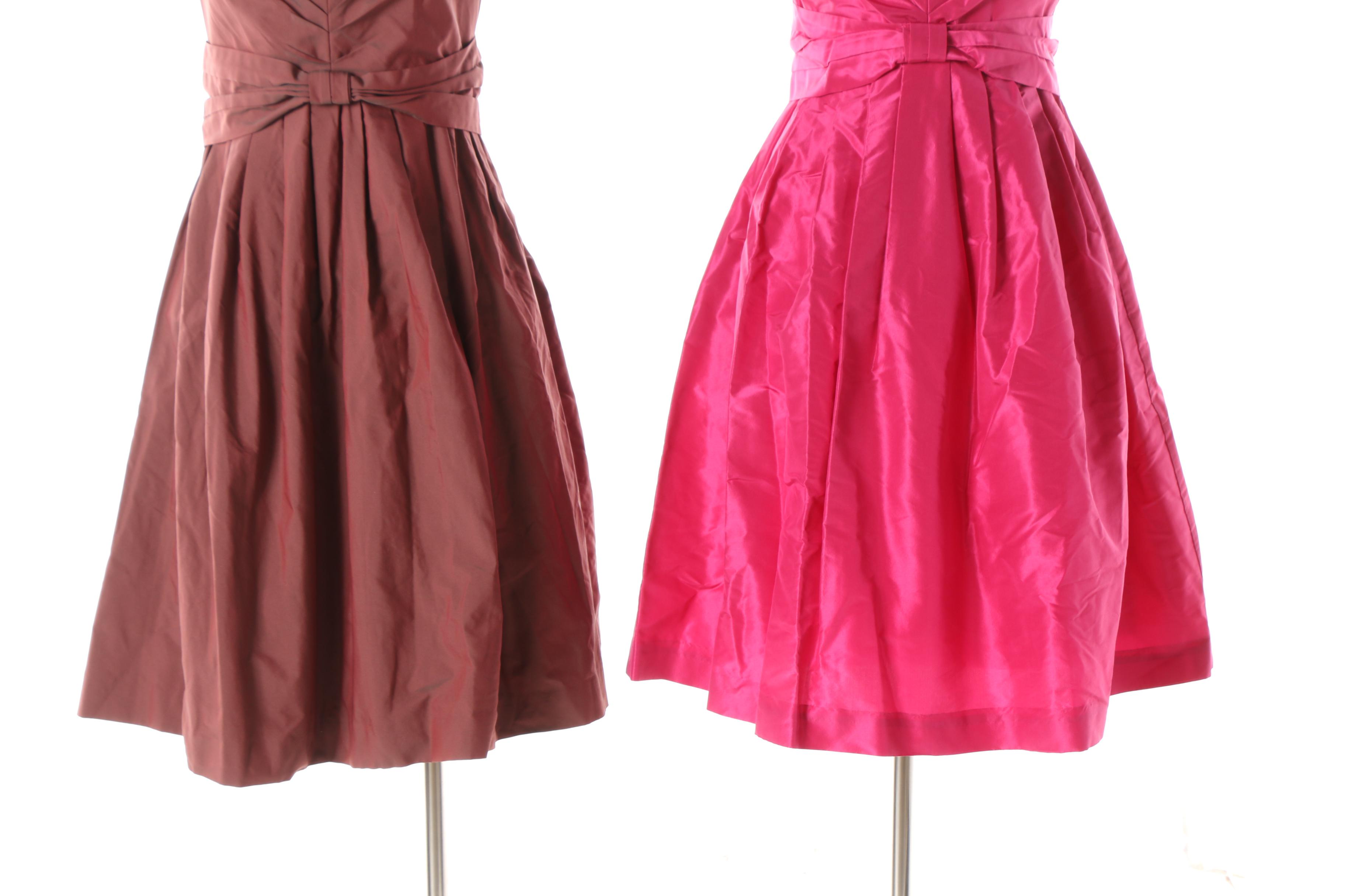 Banana Republic Mad Men Collection Vintage Inspired Silk Cocktail Dresses