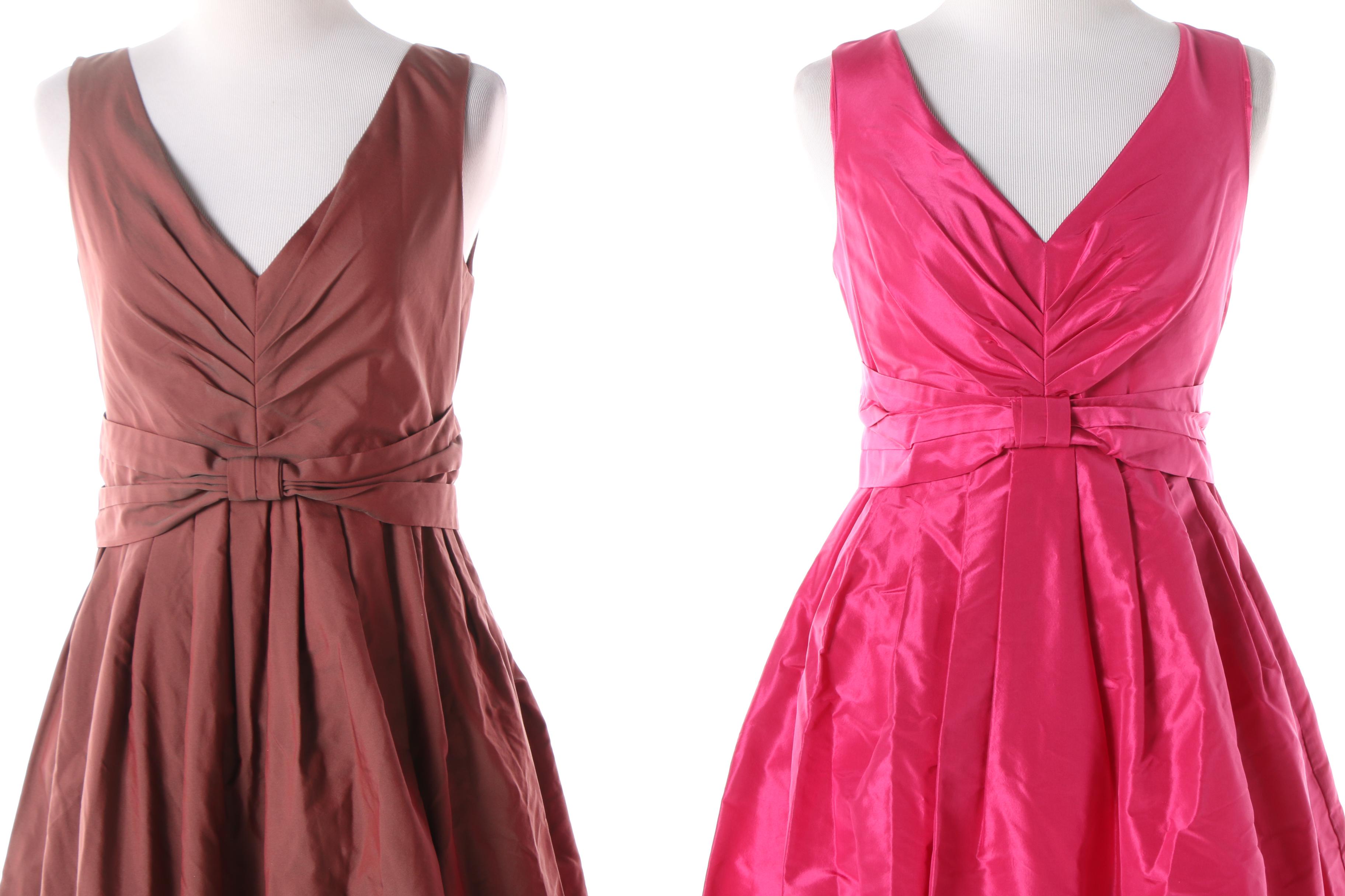 Banana Republic Mad Men Collection Vintage Inspired Silk Cocktail Dresses