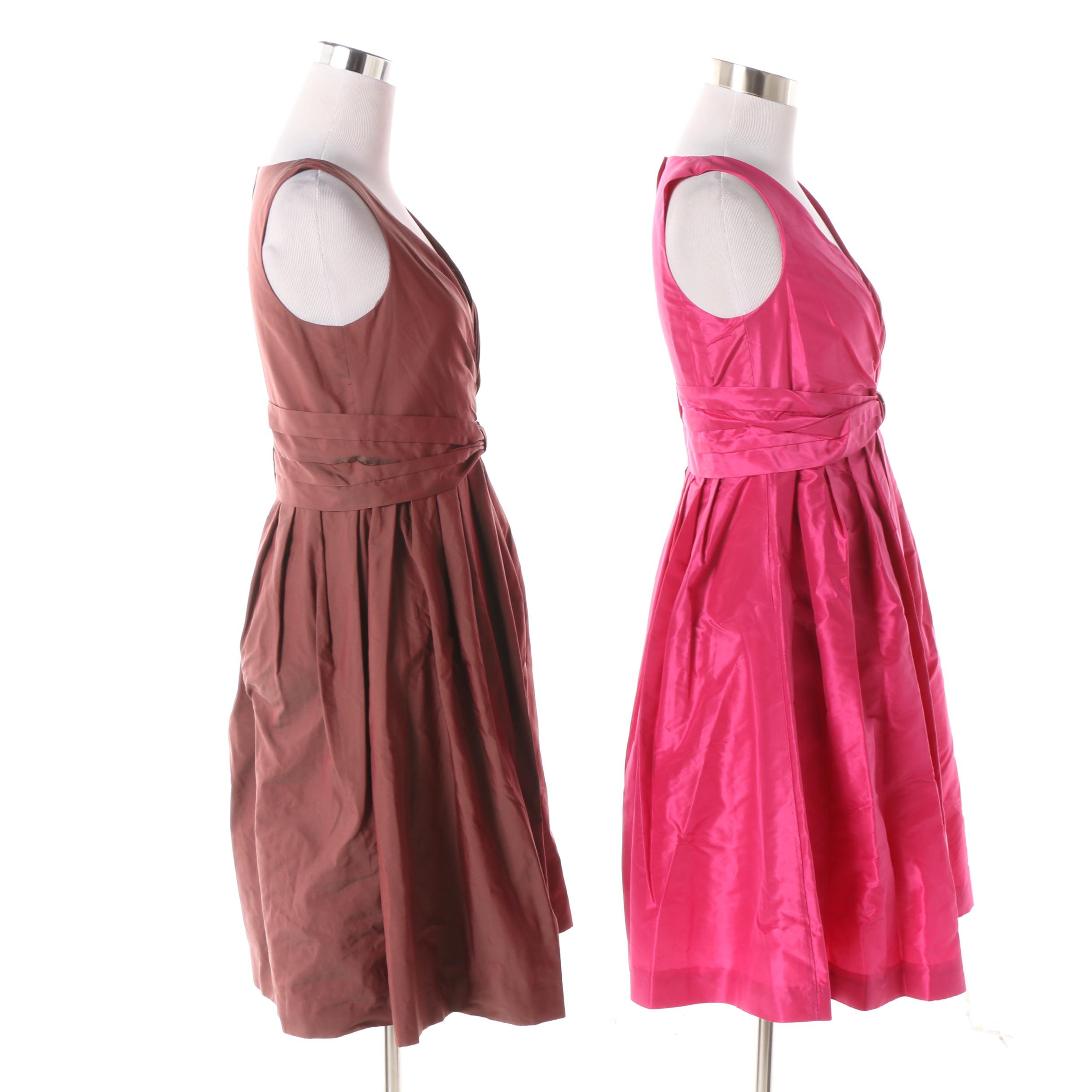 Banana Republic Mad Men Collection Vintage Inspired Silk Cocktail Dresses