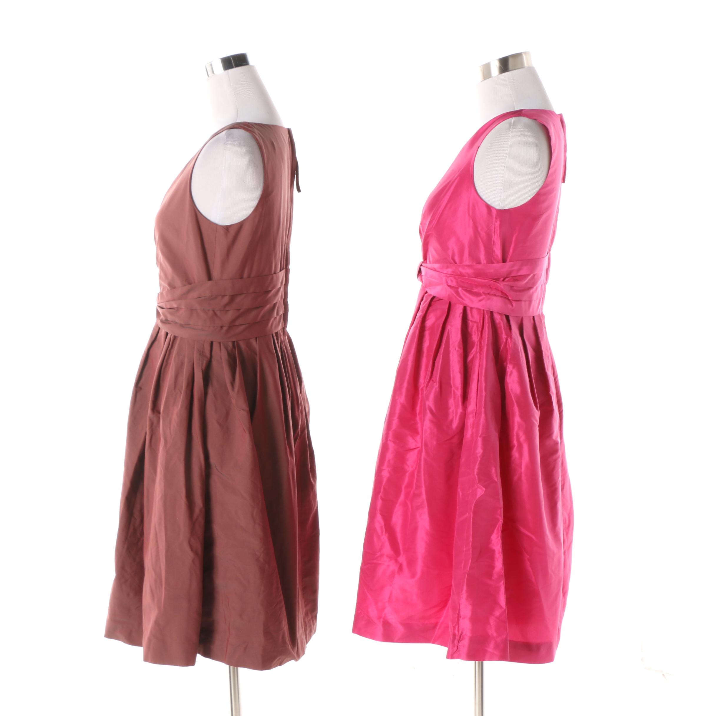 Banana Republic Mad Men Collection Vintage Inspired Silk Cocktail Dresses