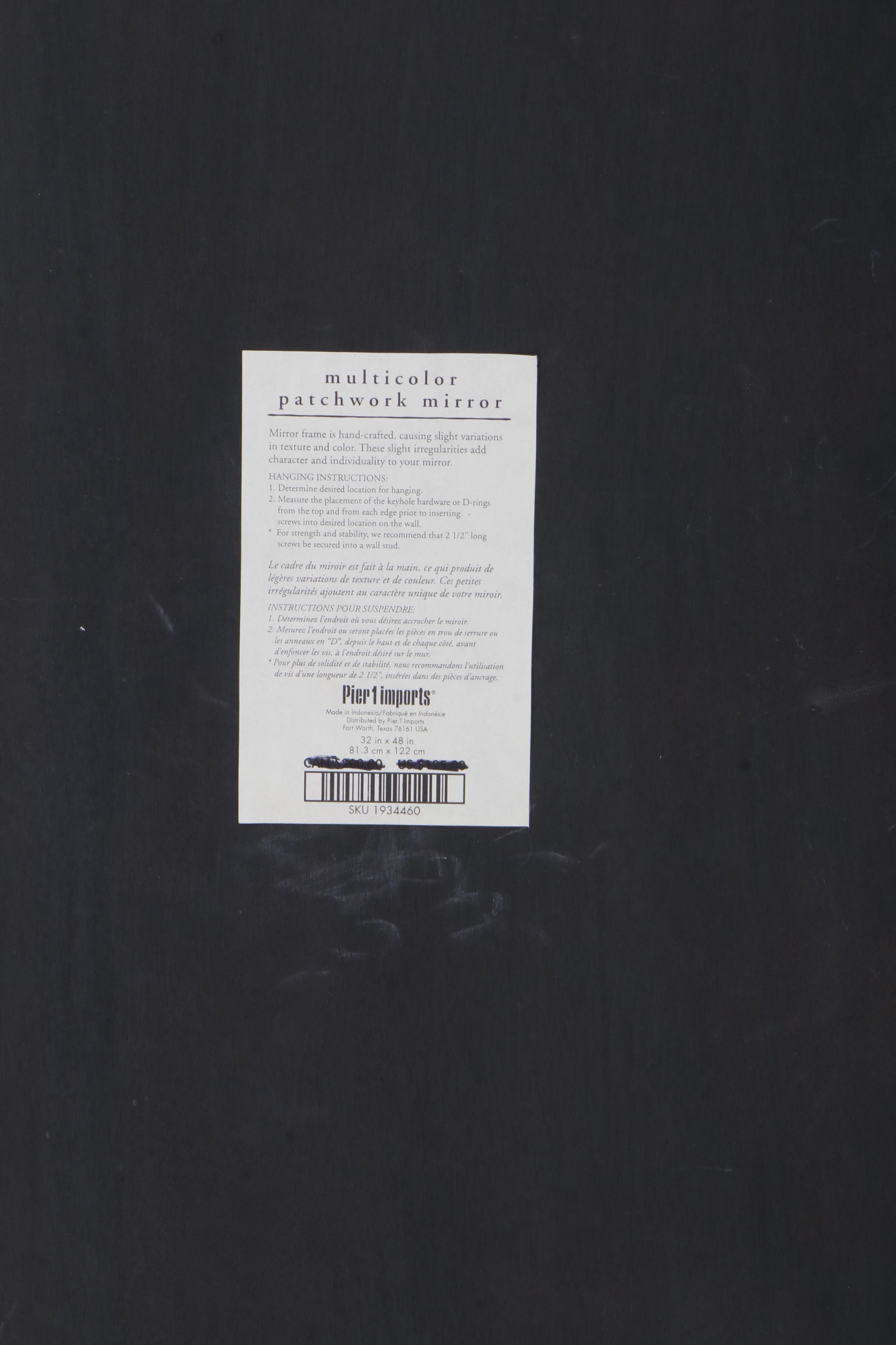 Multicolor Patchwork Wall Mirror by Pier 1 Imports