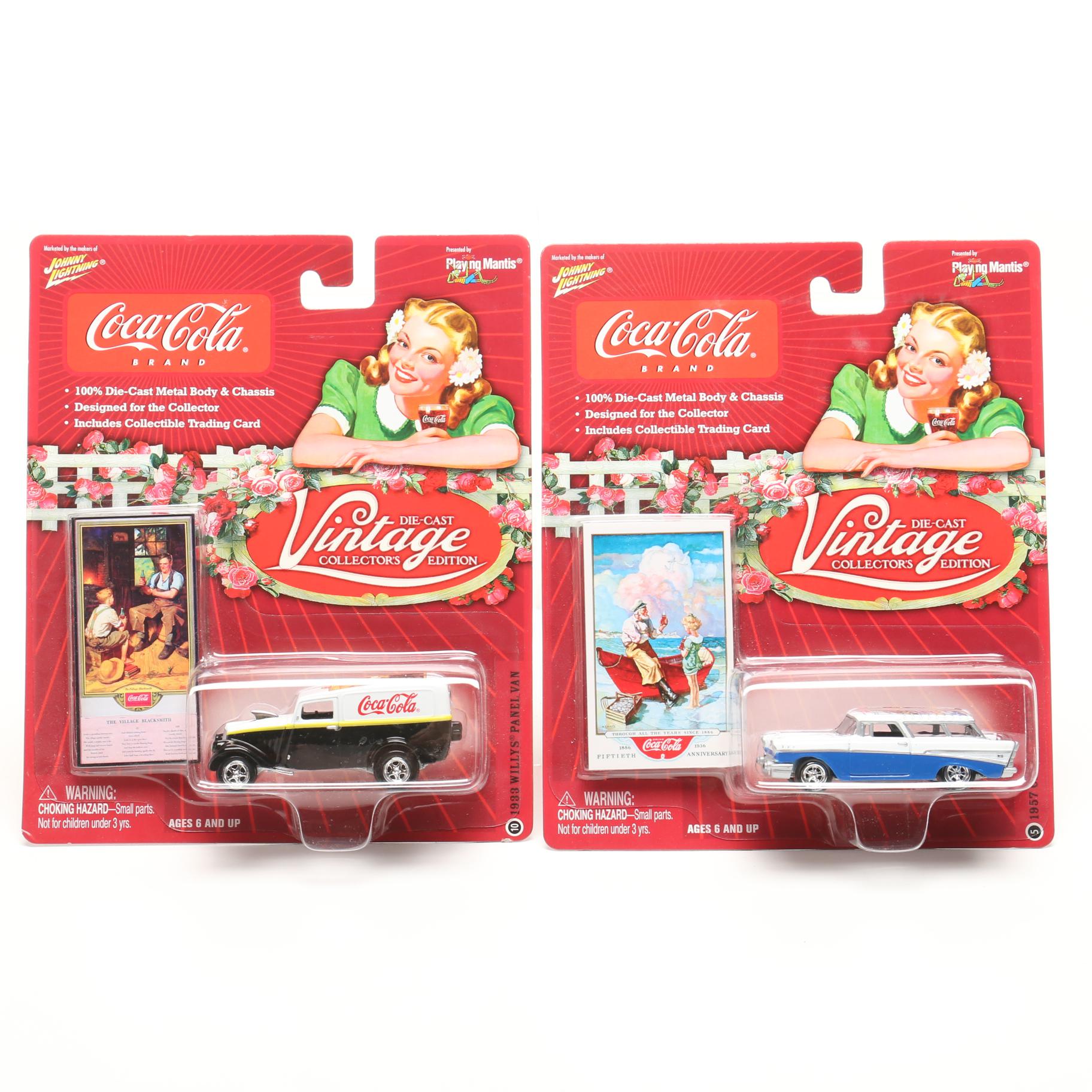 Coca-Cola "Vintage Collector's Edition" Die-Cast Collector Cars