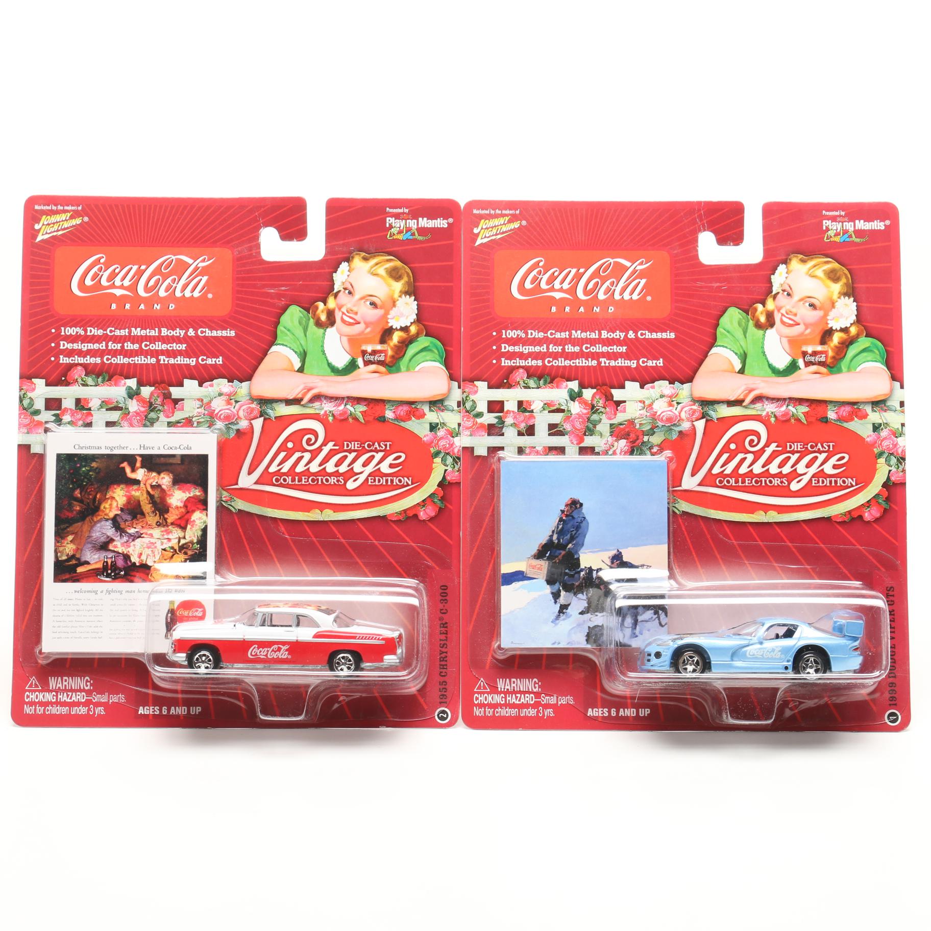 Coca-Cola "Vintage Collector's Edition" Die-Cast Collector Cars