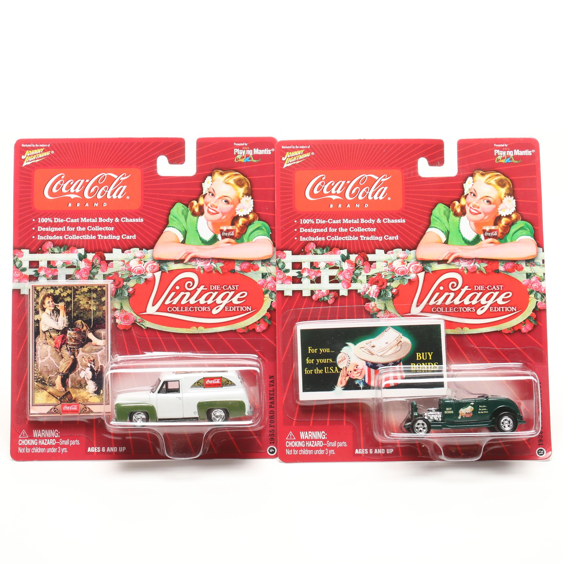 Coca-Cola "Vintage Collector's Edition" Die-Cast Collector Cars