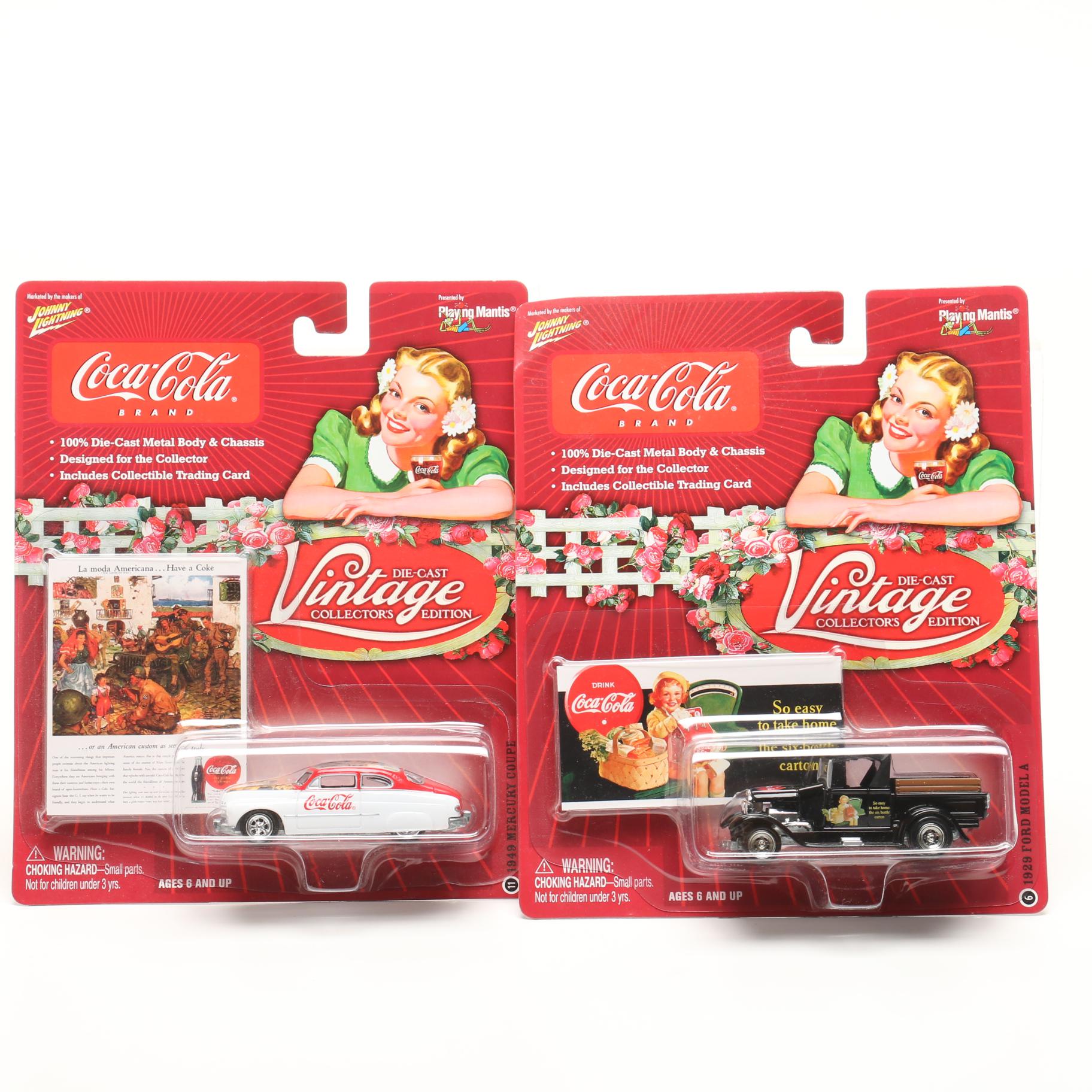 Coca-Cola "Vintage Collector's Edition" Die-Cast Collector Cars