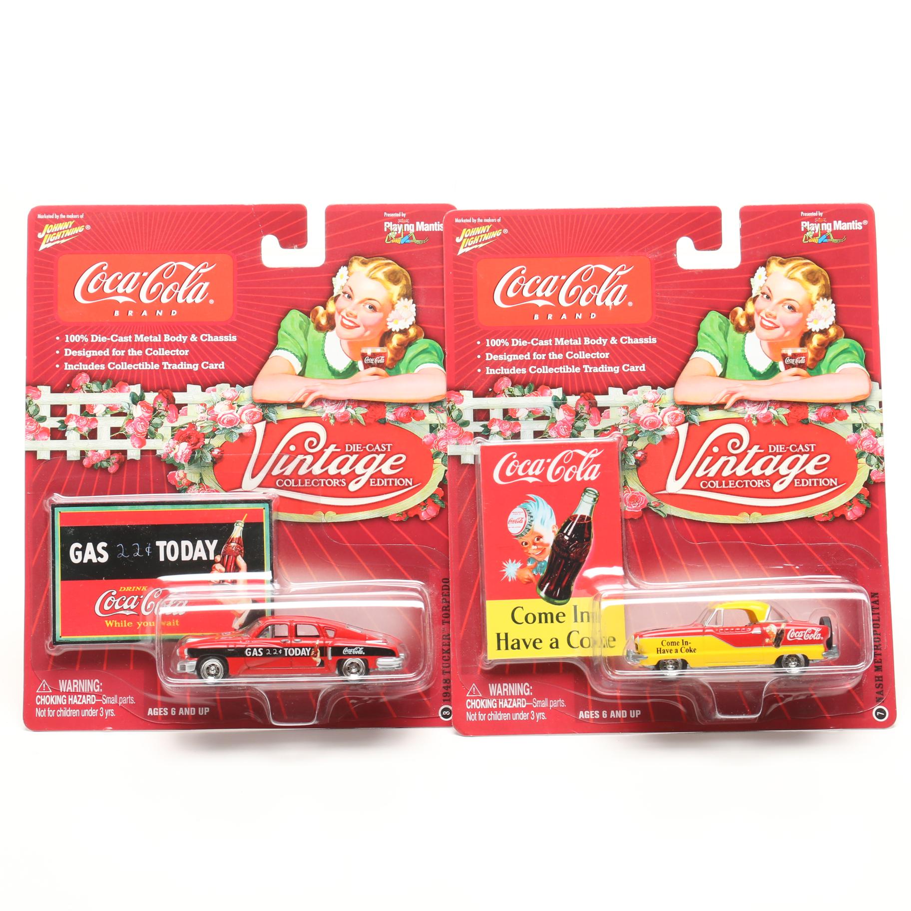 Coca-Cola "Vintage Collector's Edition" Die-Cast Collector Cars