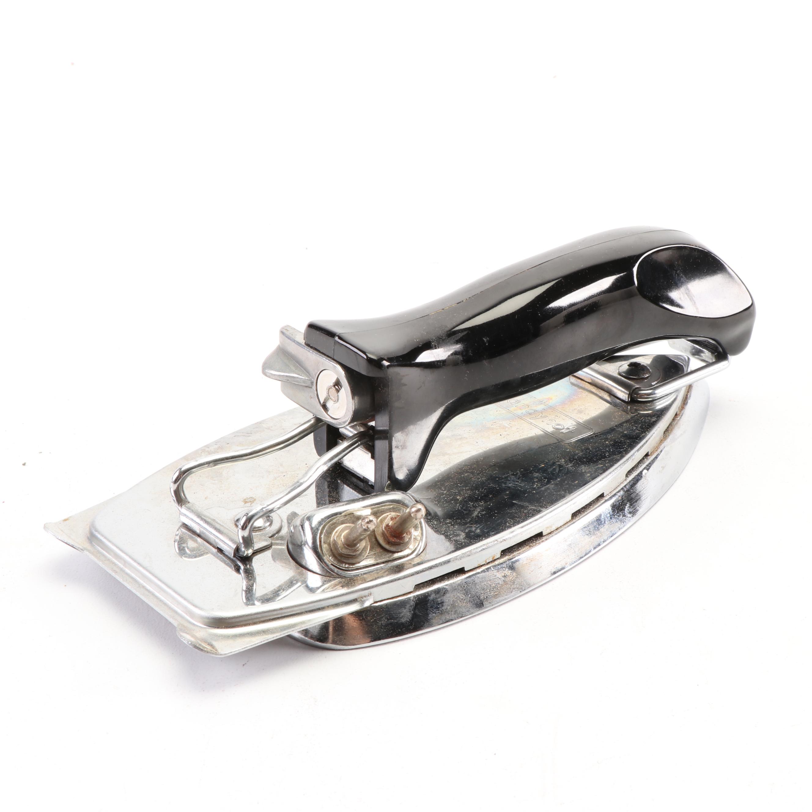 Mrs. Potts Sad Iron and Electric Irons with Stands, 1920-40s