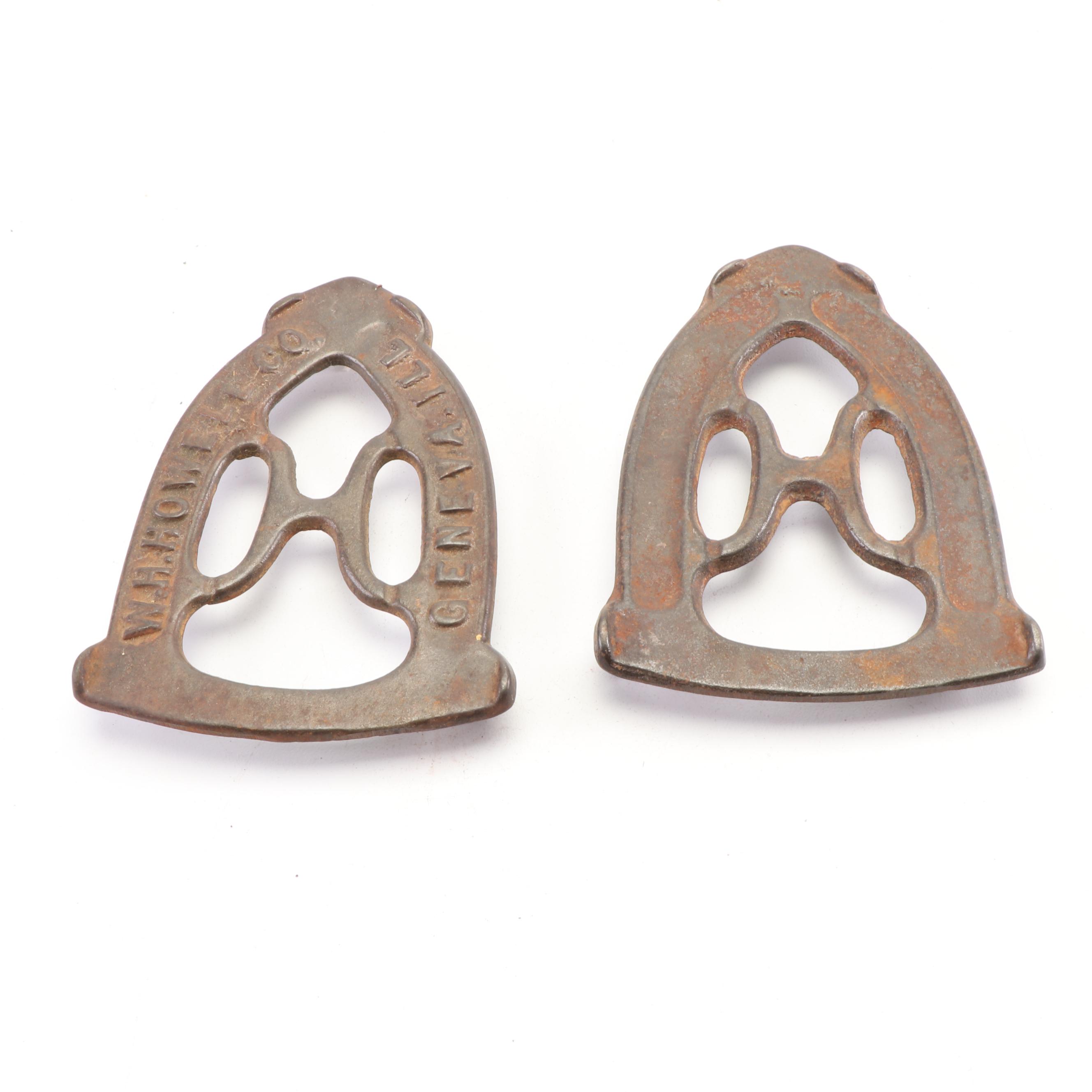 Mrs. Potts Sad Iron and Electric Irons with Stands, 1920-40s