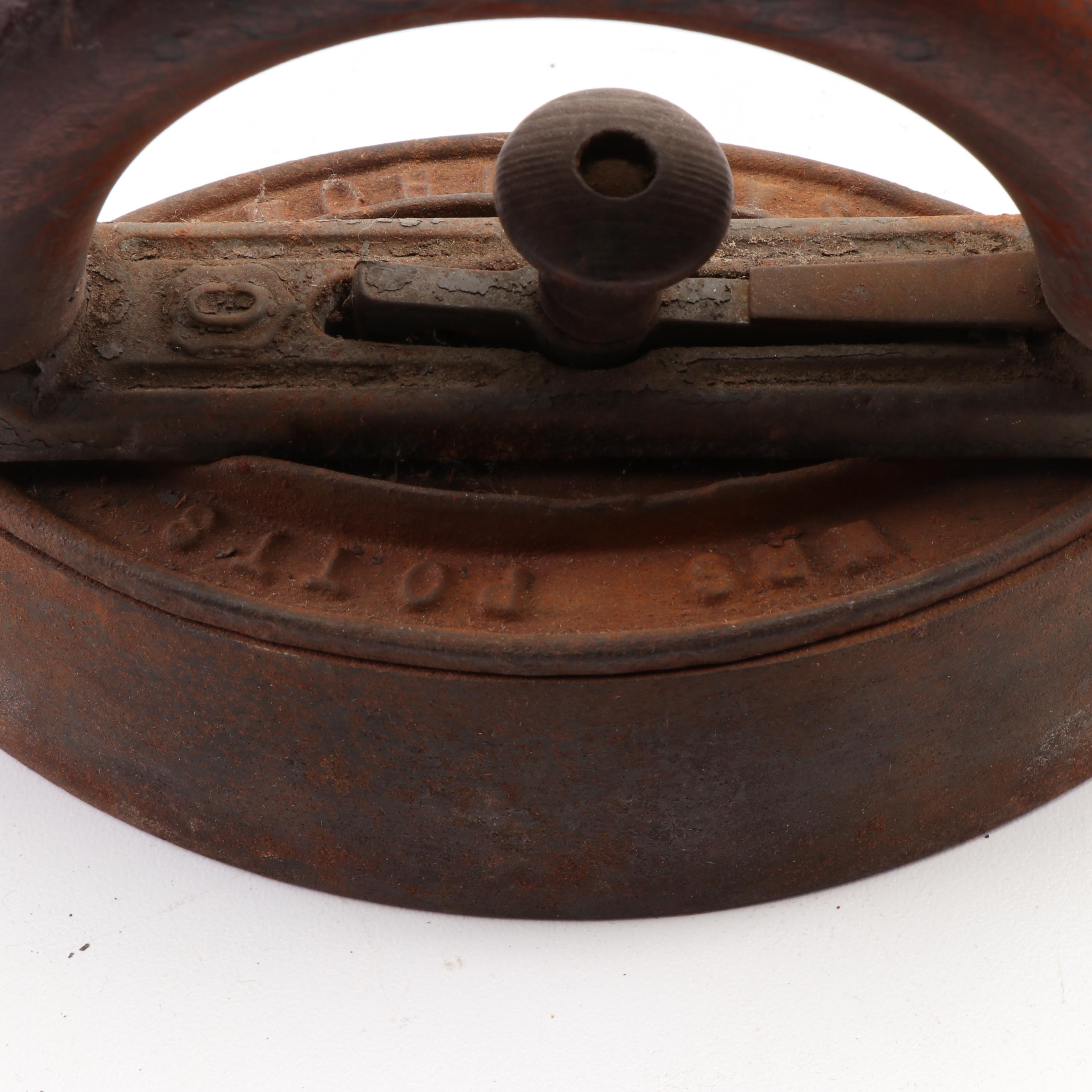 Mrs. Potts Sad Iron and Electric Irons with Stands, 1920-40s