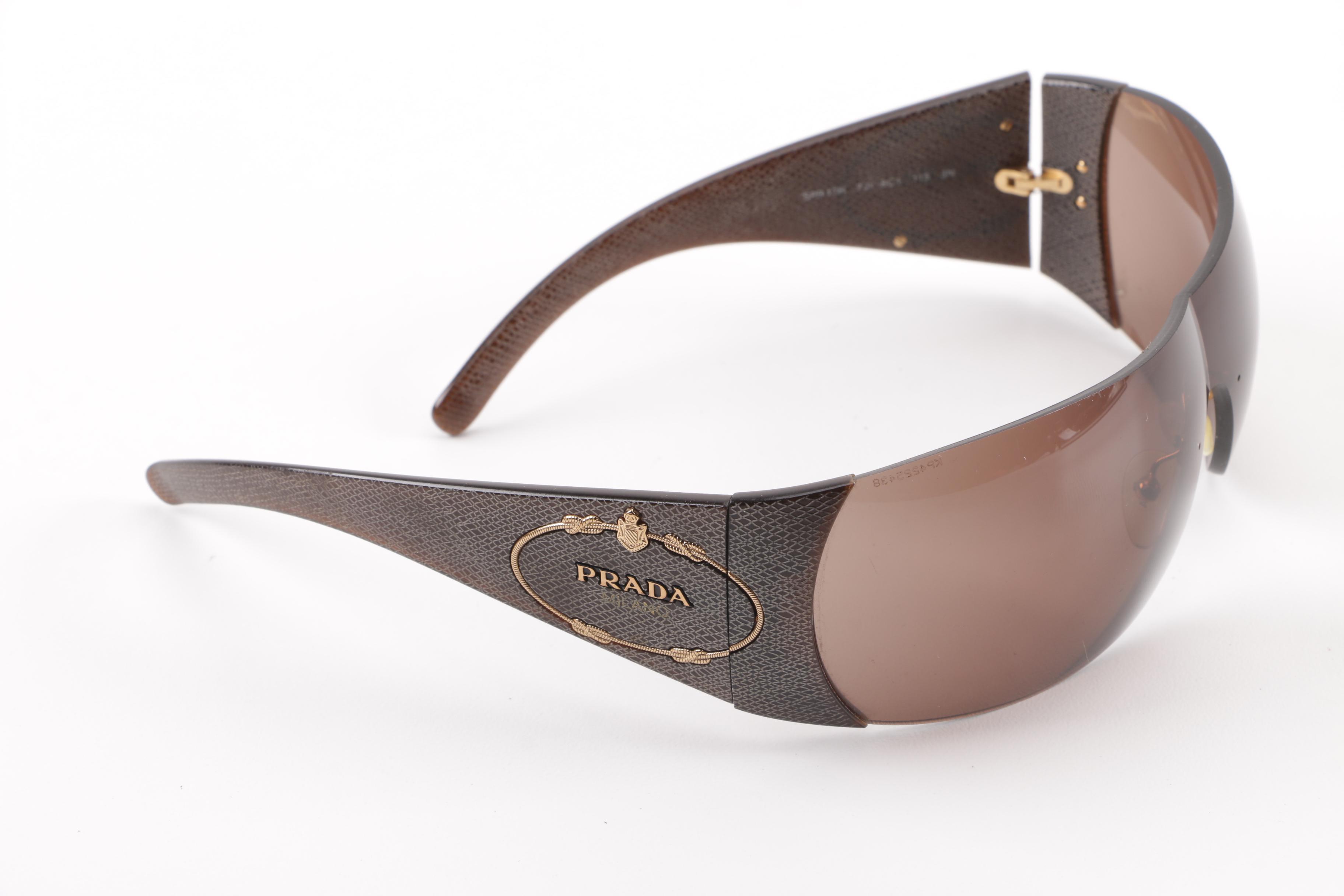 Prada SPR 17H Shield Sunglasses