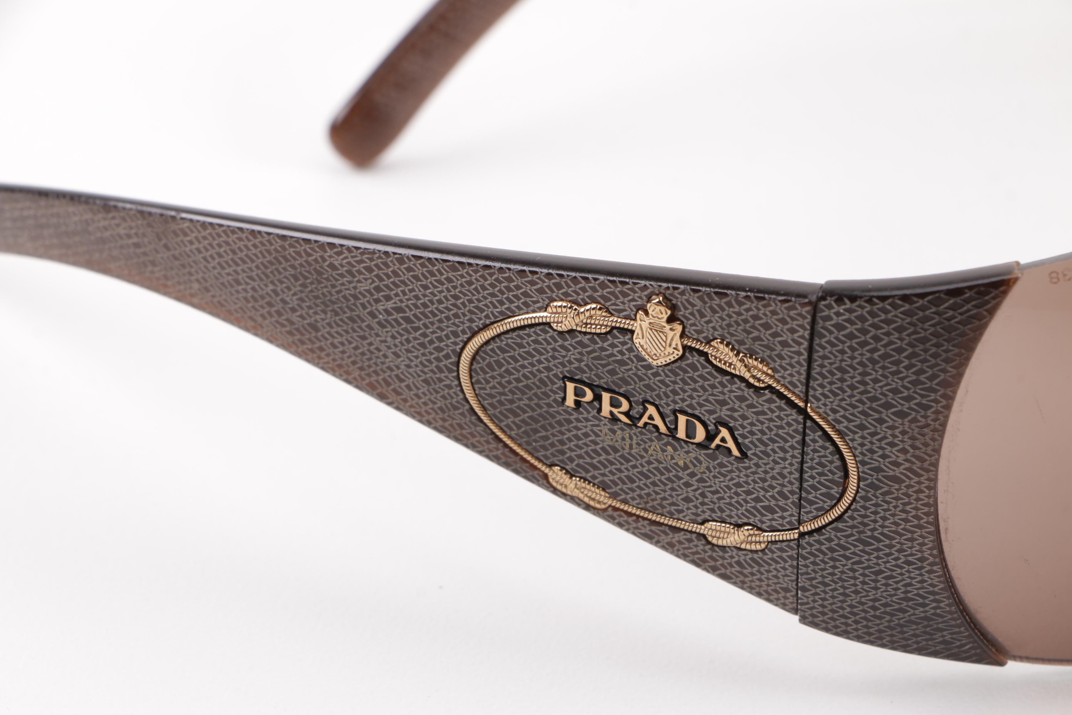 Prada SPR 17H Shield Sunglasses